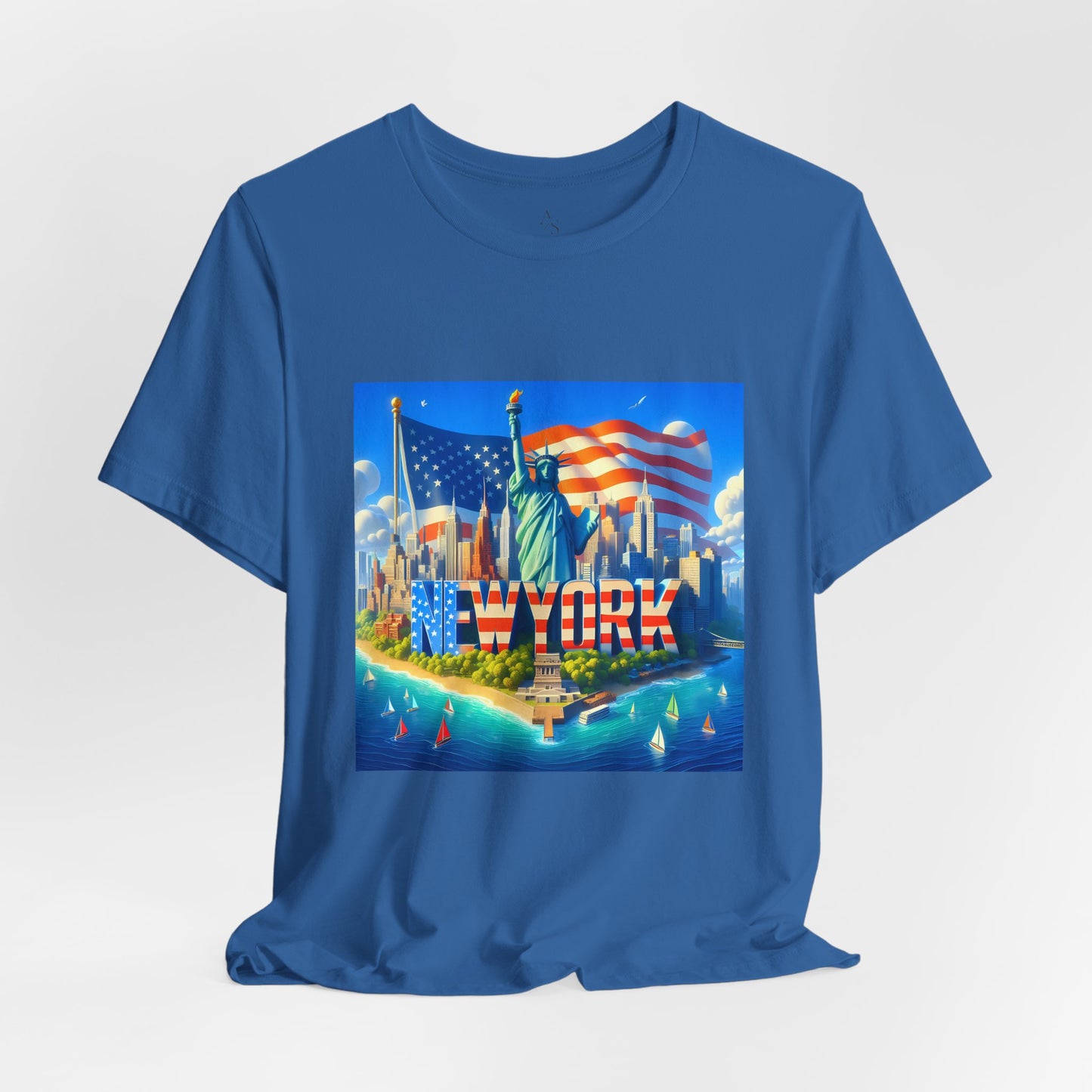 New York Disney Pixar Style Jersey Short Sleeve Tee