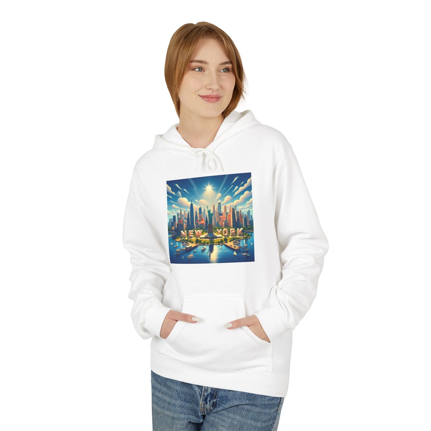 NY Disney Pixar Style Midweight Softstyle Fleece Hoodie