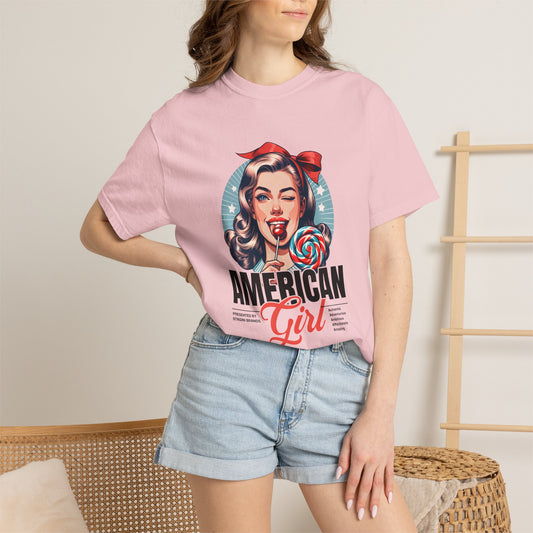 American Girl 1950s Retro Graphic T-Shirt