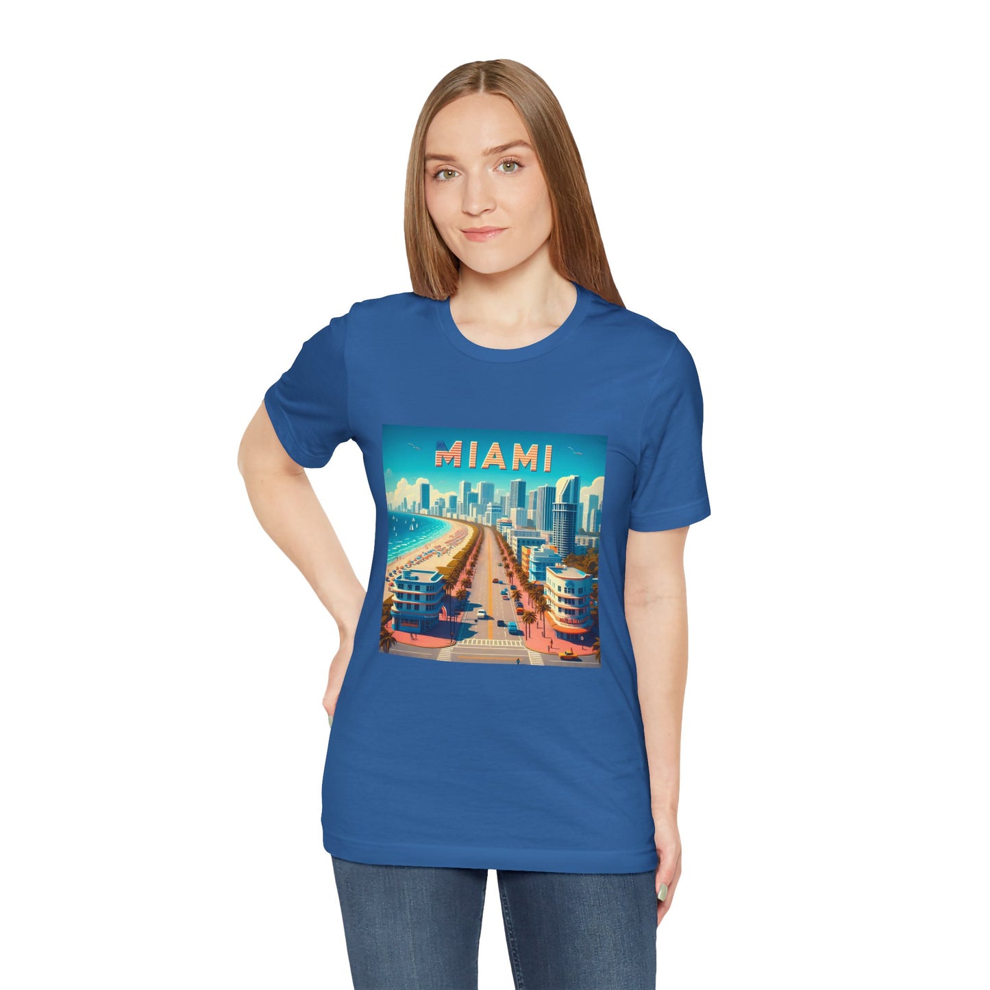 Miami Disney Pixar Style Jersey Short Sleeve Tee