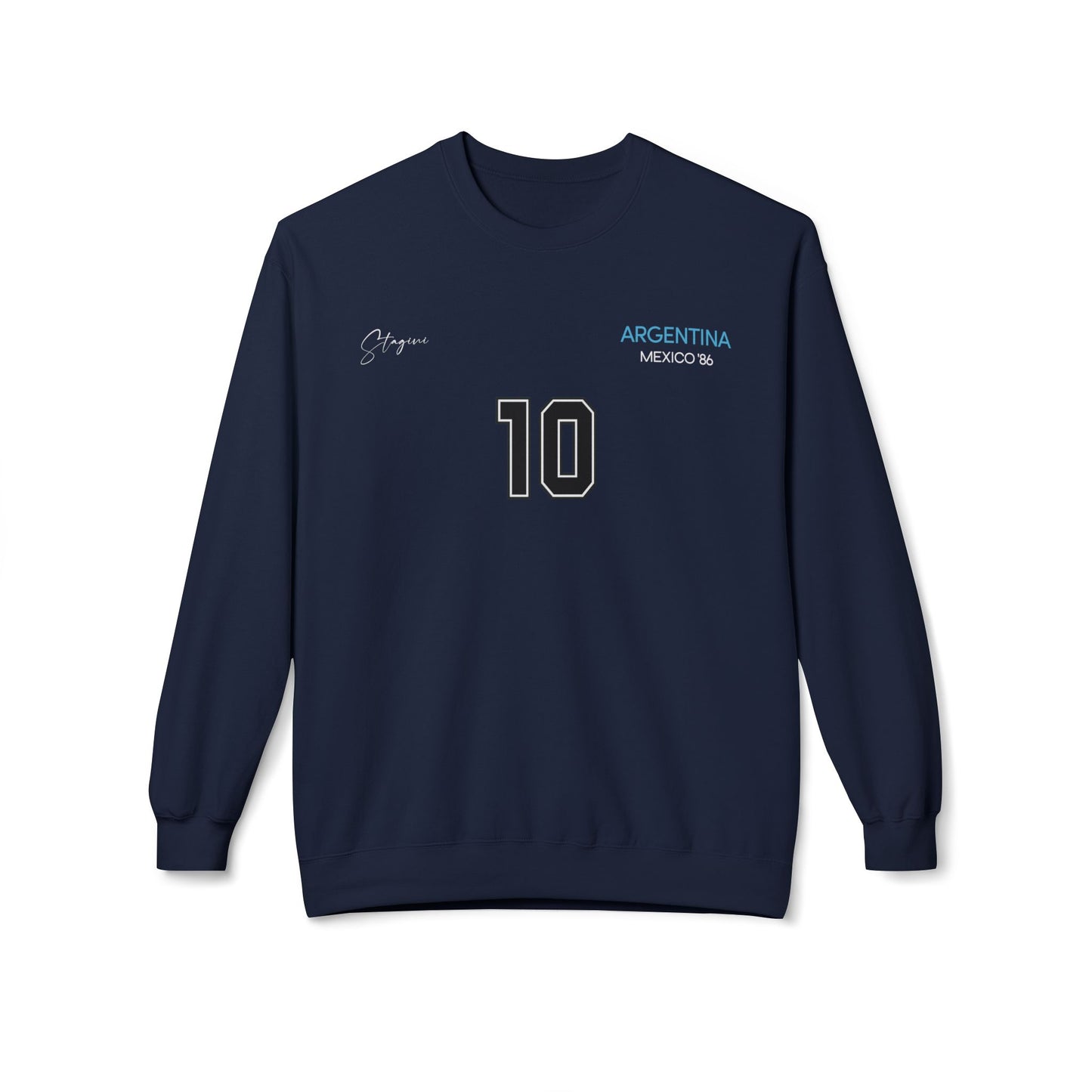 Argentina Football World Champions Mexico '86 Retro Graphic Sweatshirt
