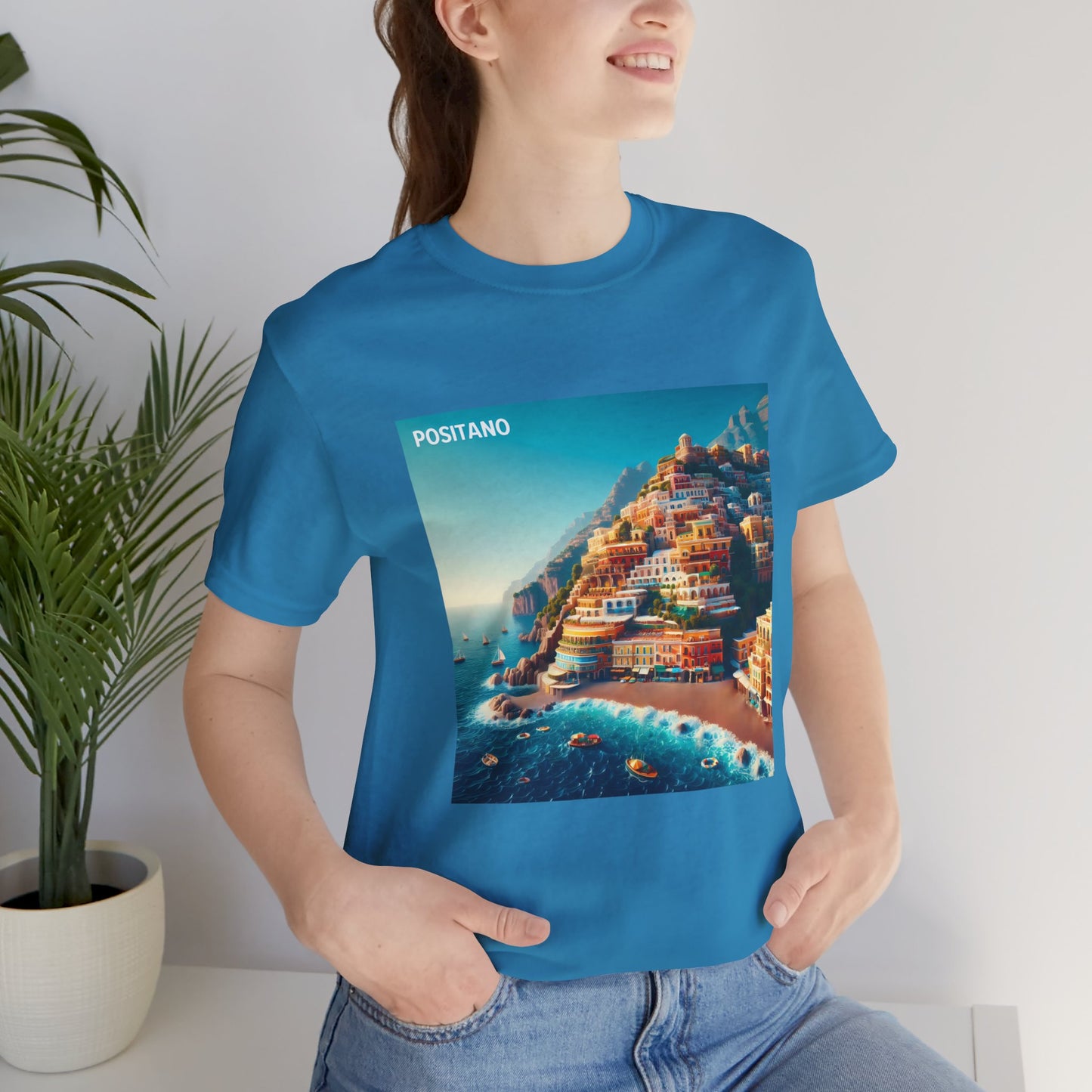 Positano Disney Pixar Style Jersey Short Sleeve Tee