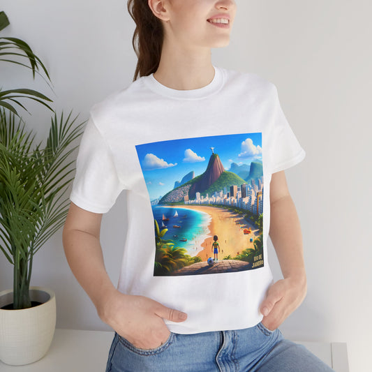 Rio De Janeiro Disney Pixar Style Jersey Short Sleeve Tee