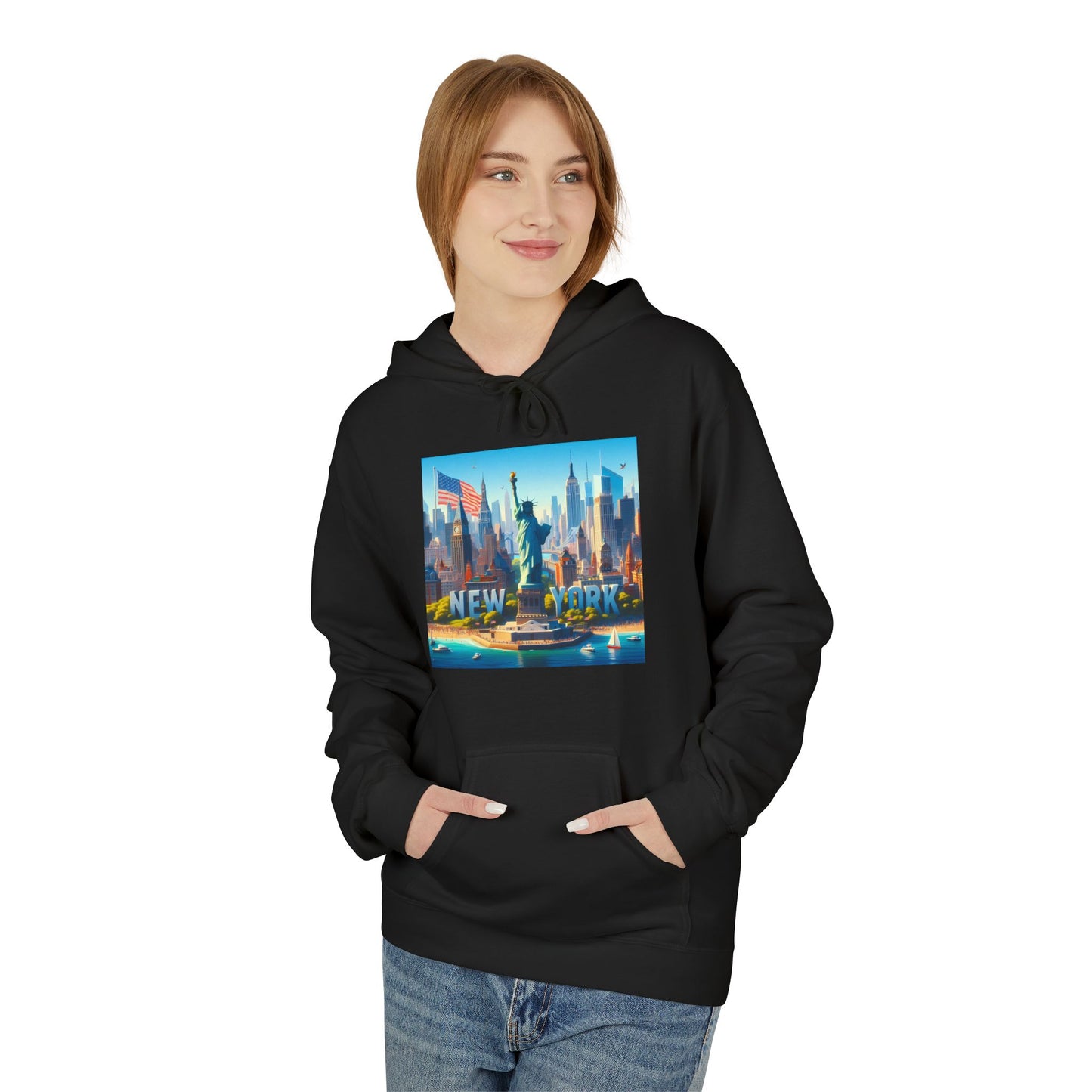 NY Disney Pixar Style Midweight Softstyle Fleece Hoodie