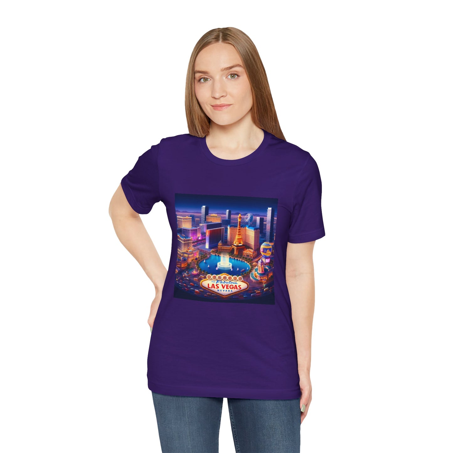 Las Vegas Disney Pixar Style Jersey Short Sleeve Tee