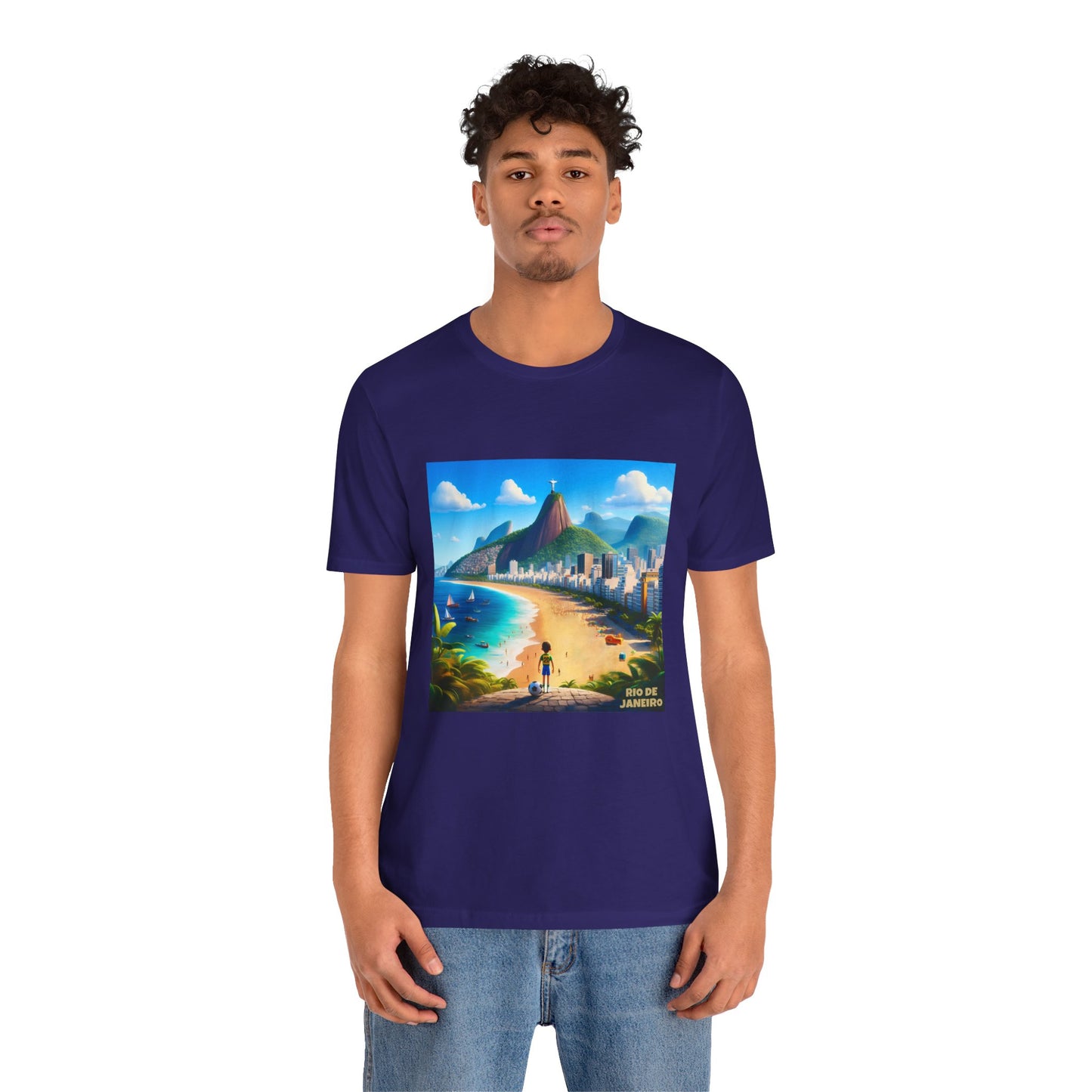 Rio De Janeiro Disney Pixar Style Jersey Short Sleeve Tee