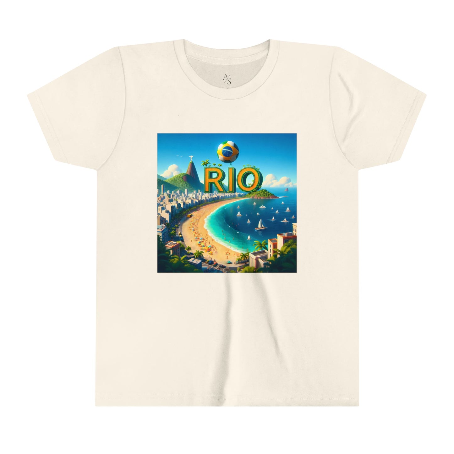 Rio Copacabana Disney Pixar Style Youth Short Sleeve Tee