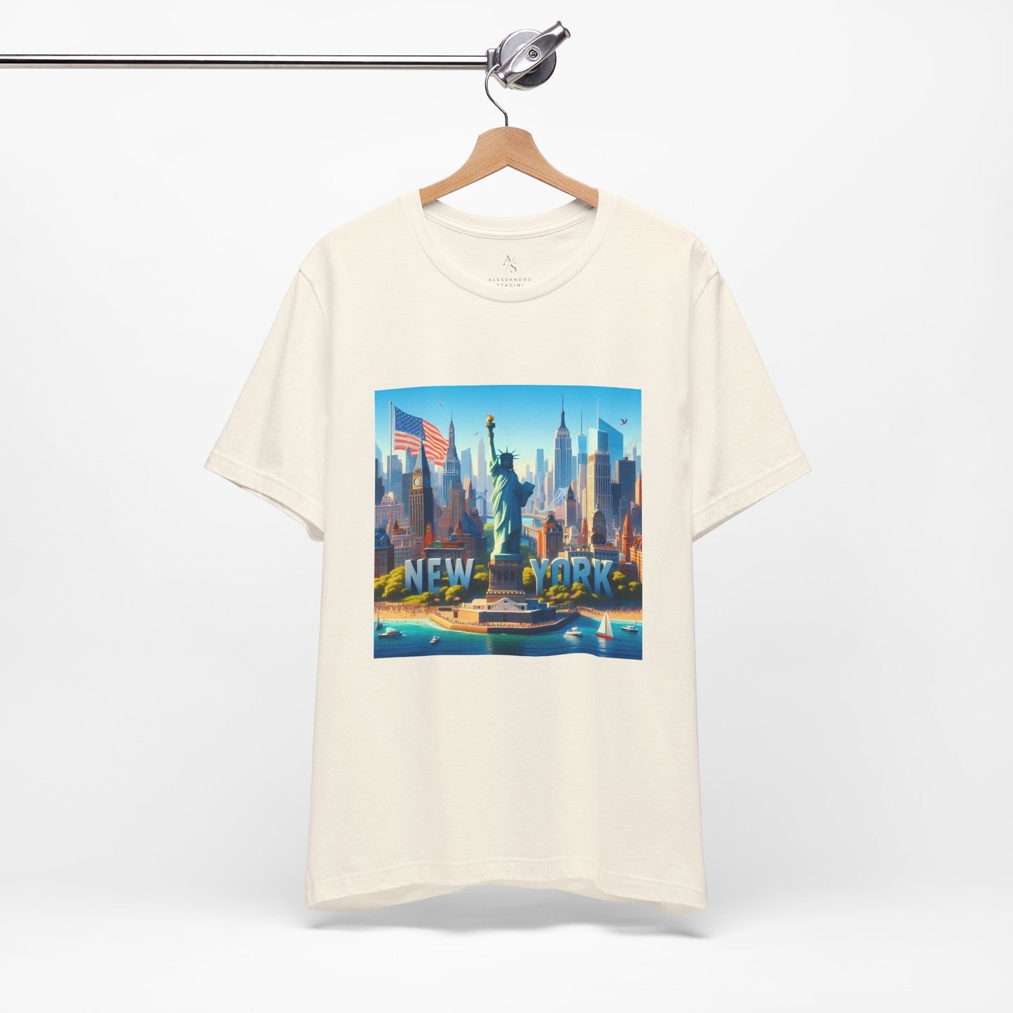 NY Disney Pixar Style Jersey Short Sleeve Tee