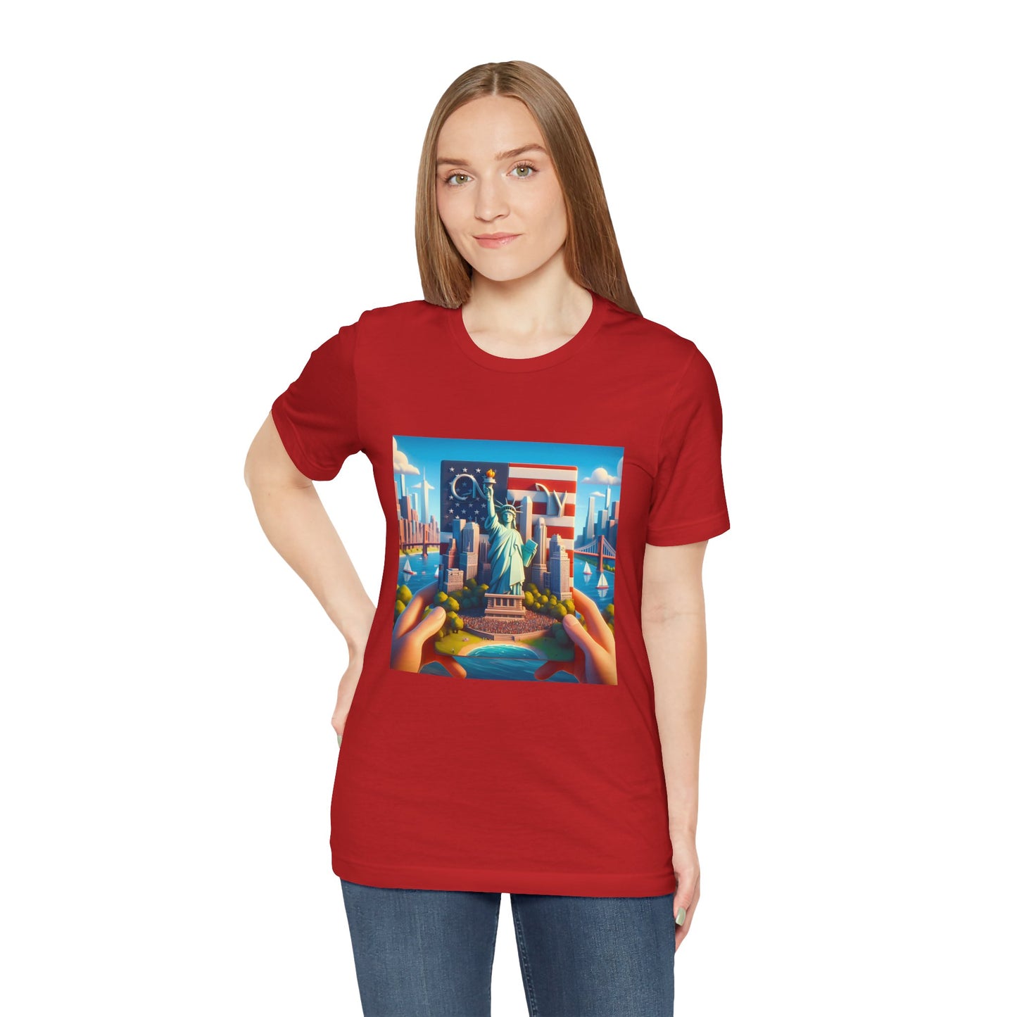 NY Disney Pixar Style Jersey Short Sleeve Tee