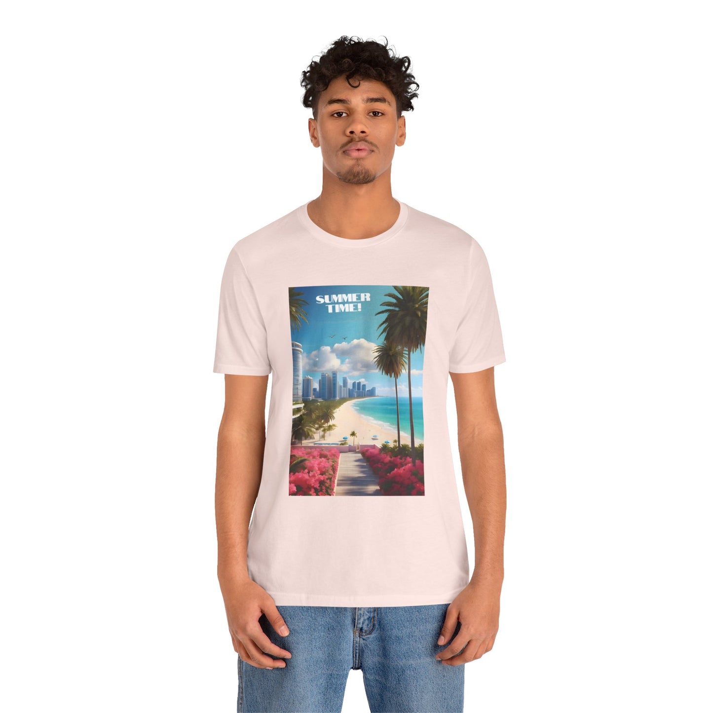 Summer Time Jersey Short Sleeve Tee