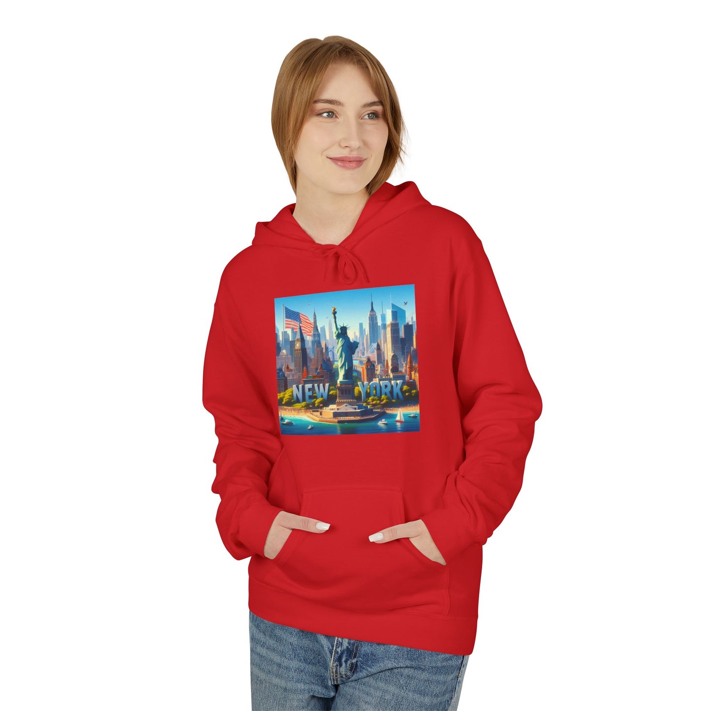 NY Disney Pixar Style Midweight Softstyle Fleece Hoodie