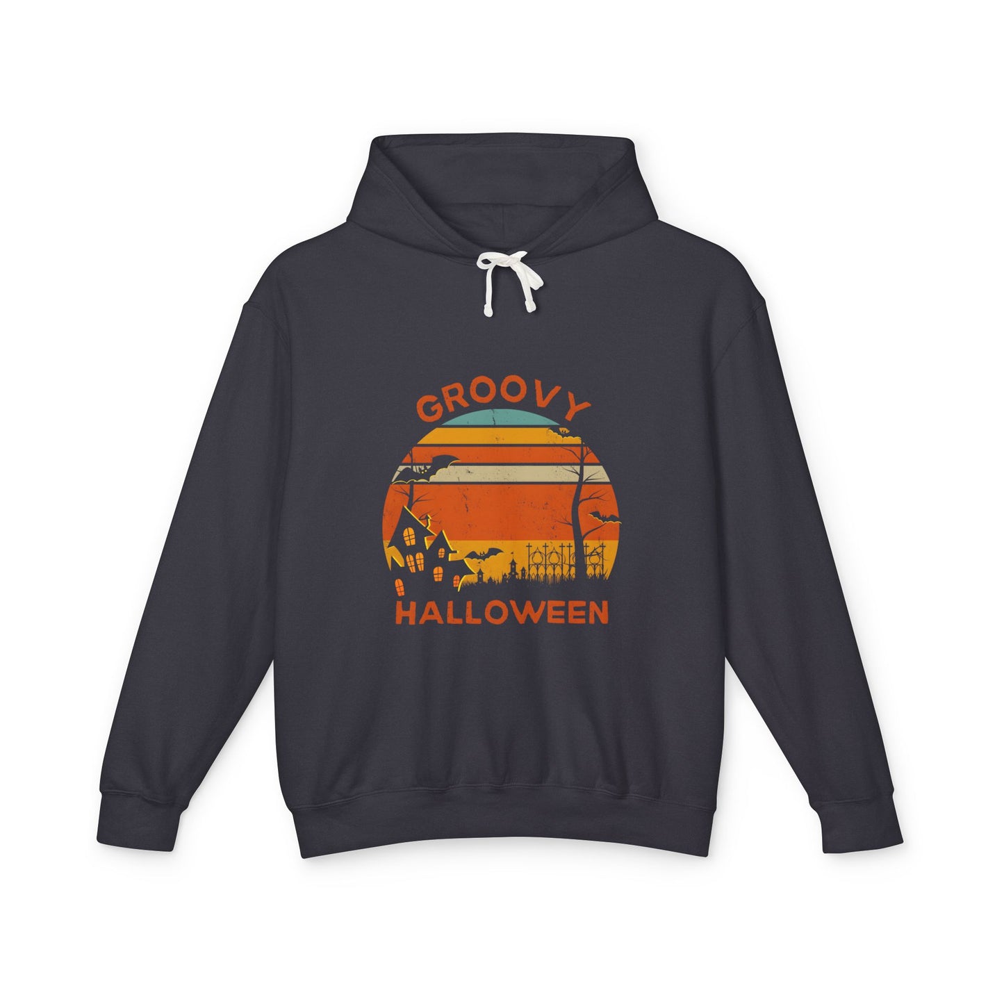 Groovy Halloween Lightweight Hooded Sweatshirt