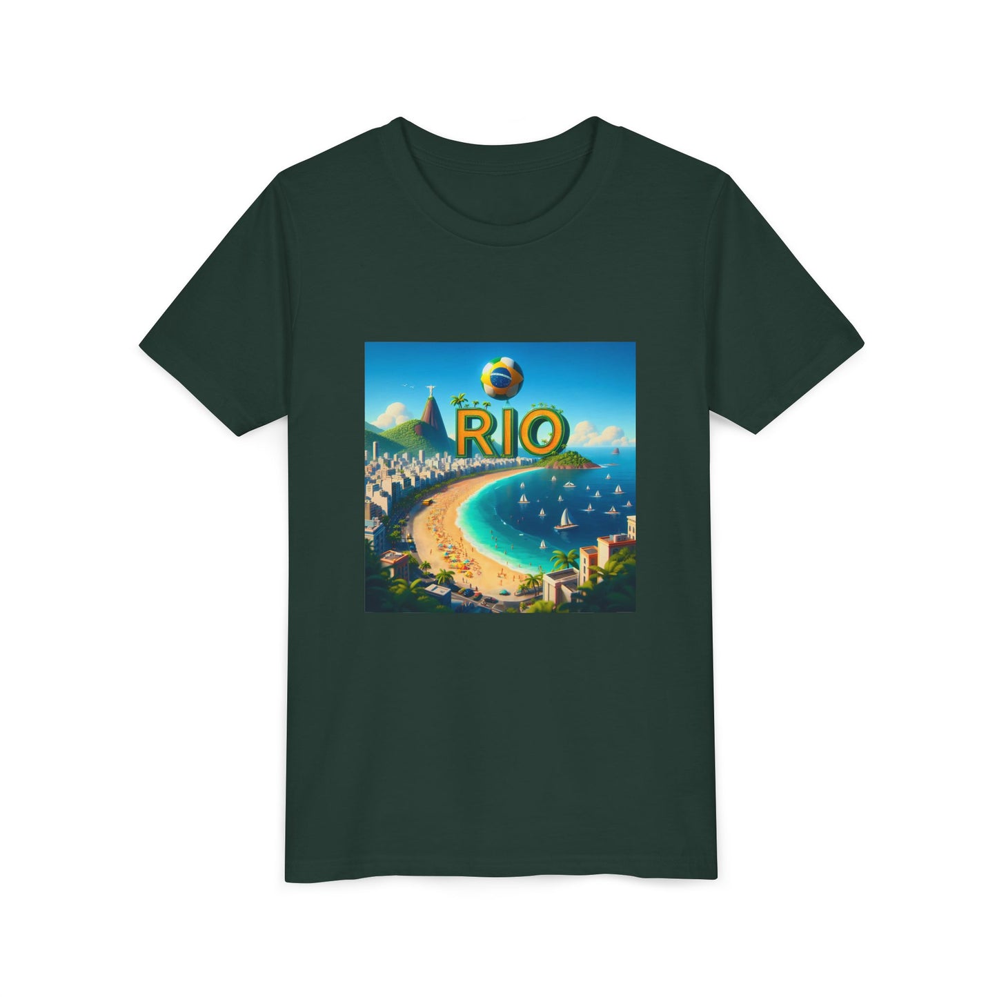 Rio Copacabana Disney Pixar Style Youth T-shirt