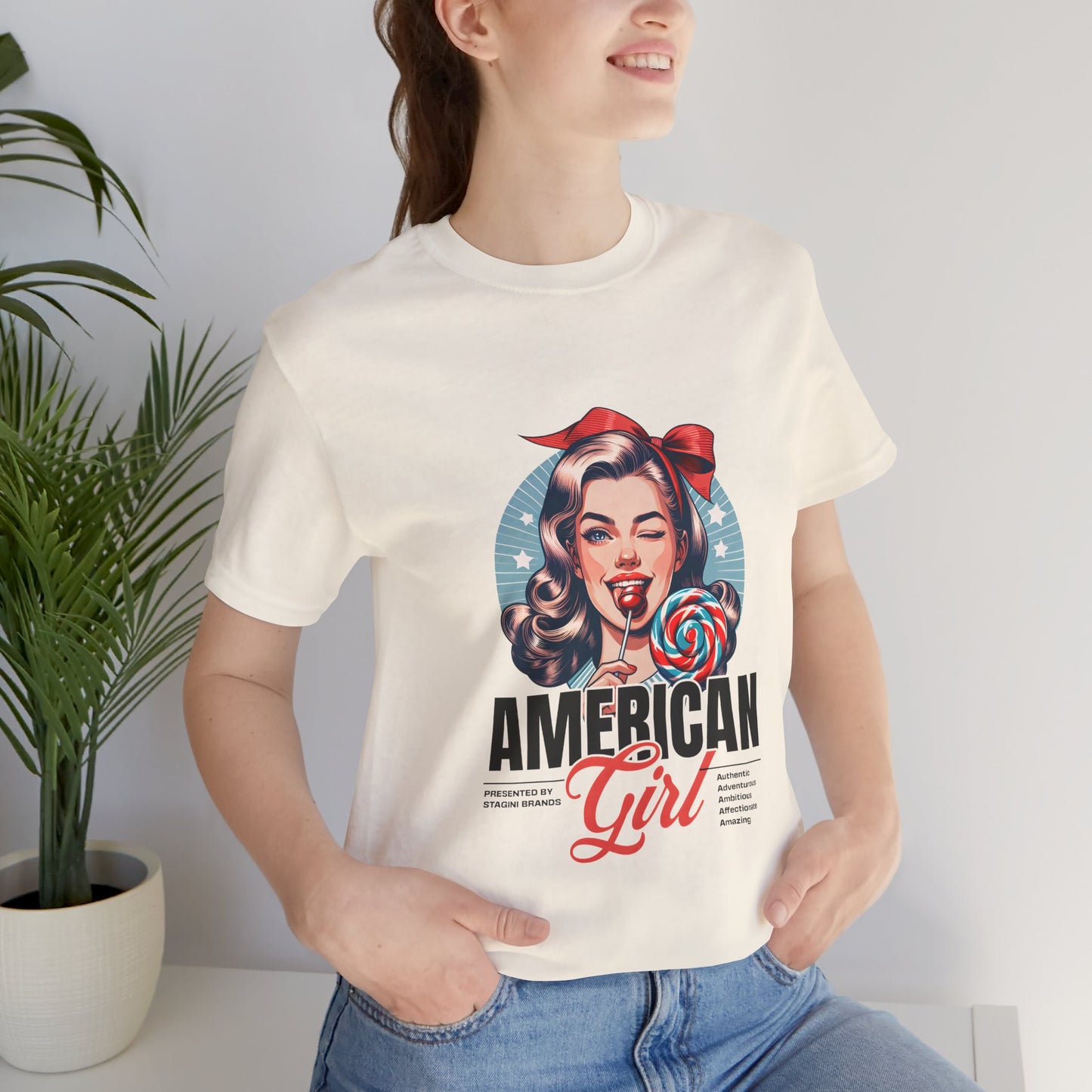 American Girl Jersey Short Sleeve Tee