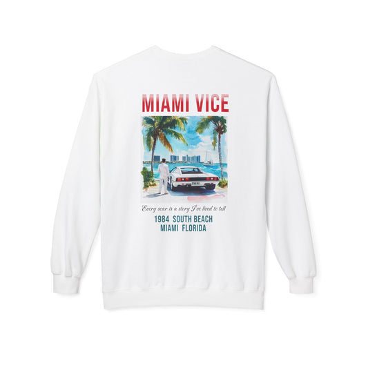 Miami Vice Midweight Softstyle Fleece Crewneck Sweatshirt