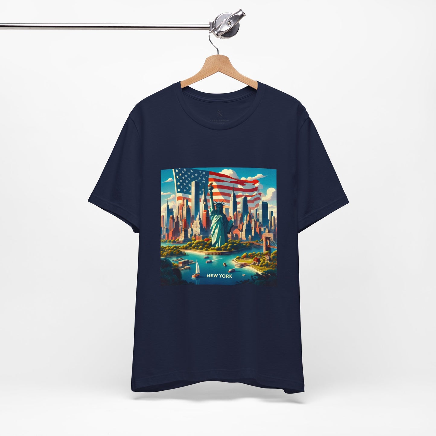 NY Disney Pixar Style Jersey Short Sleeve Tee