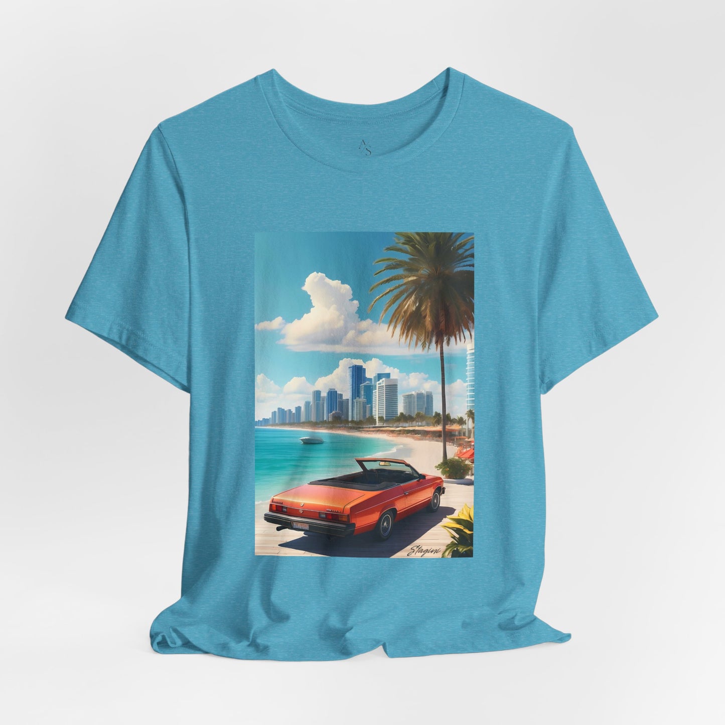 Car On The Beach Jersey Short Sleeve Tee