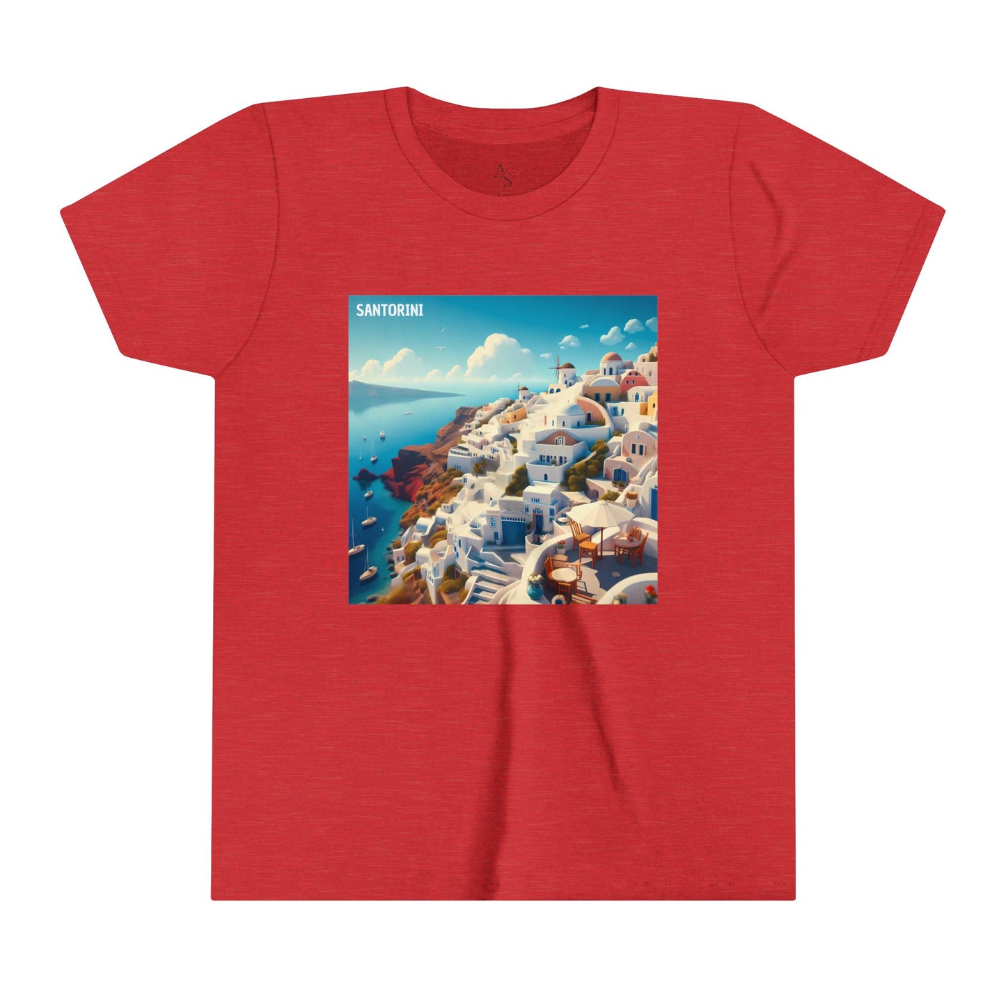 Santorini Oia Disney Pixar Youth Short Sleeve Tee