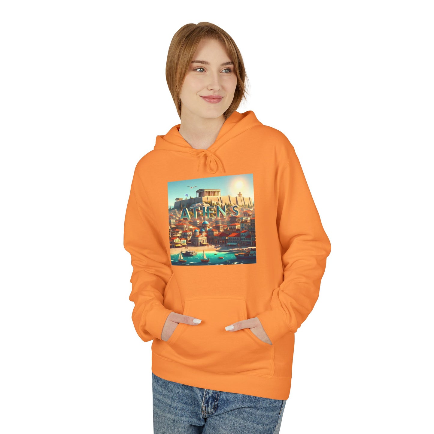 Athens Disney Pixar Style Midweight Softstyle Fleece Hoodie