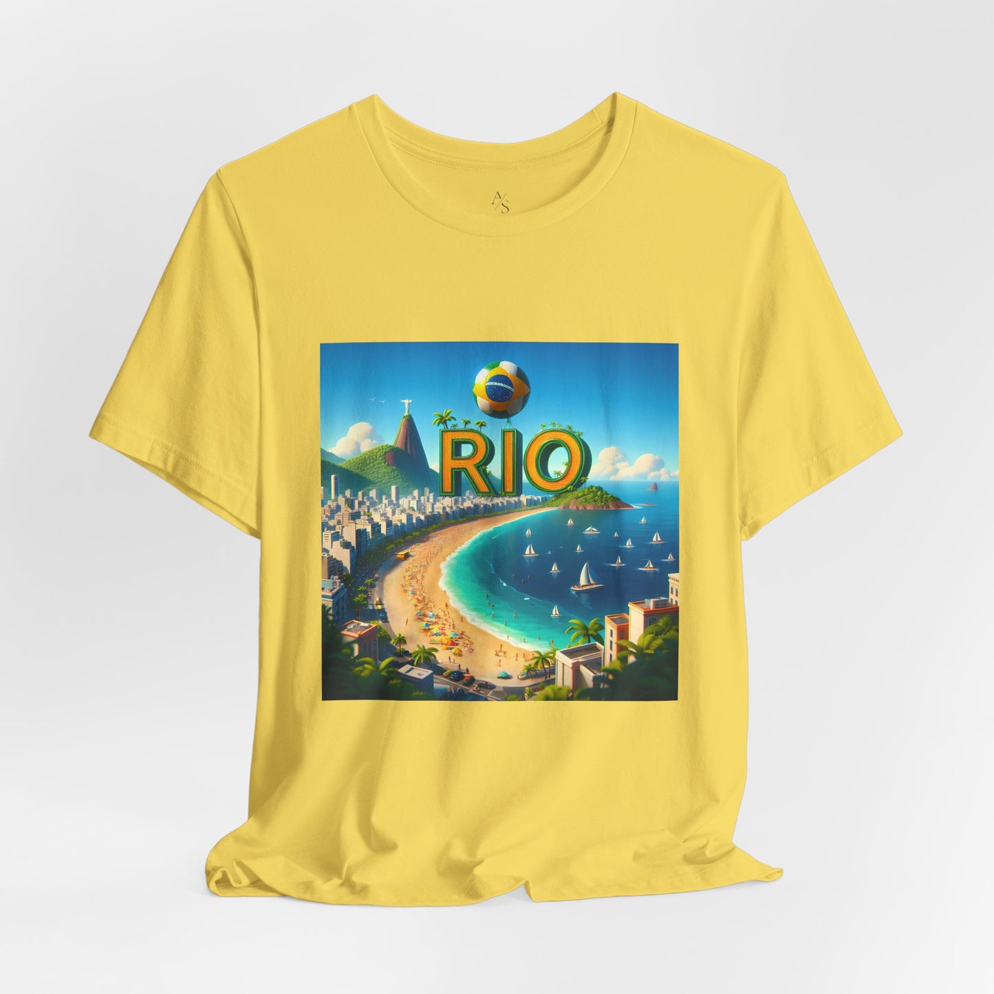 Copacabana Beach Disney Pixar Style Jersey Short Sleeve Tee