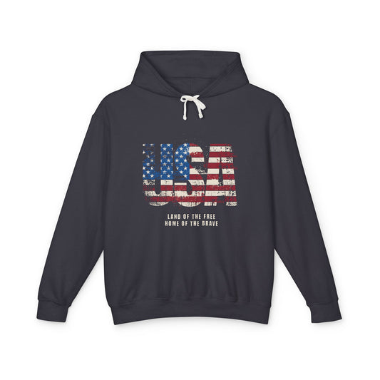 USA Lightweight Hooded Sweatshirt