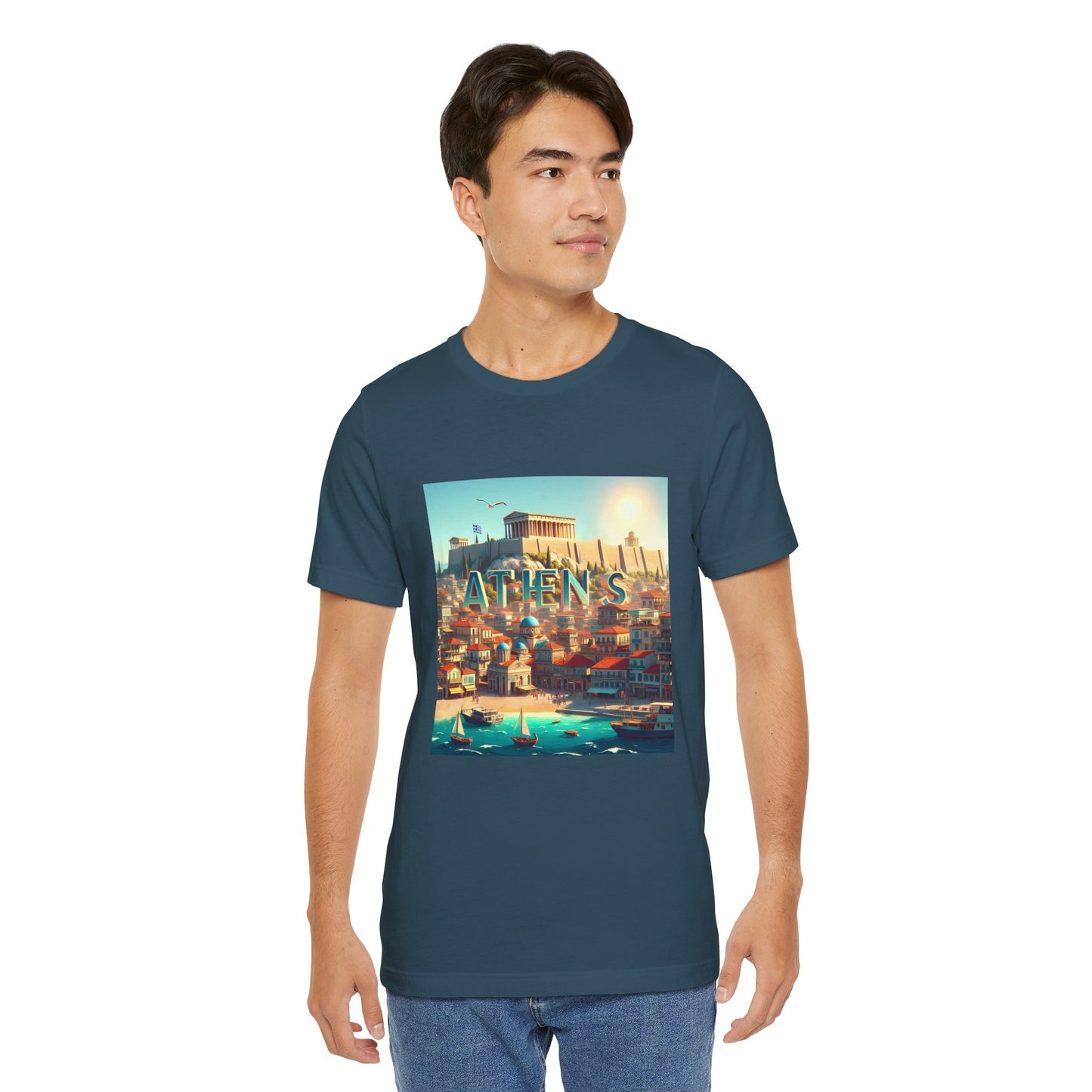 Athens Disney Pixar Style Jersey Short Sleeve Tee