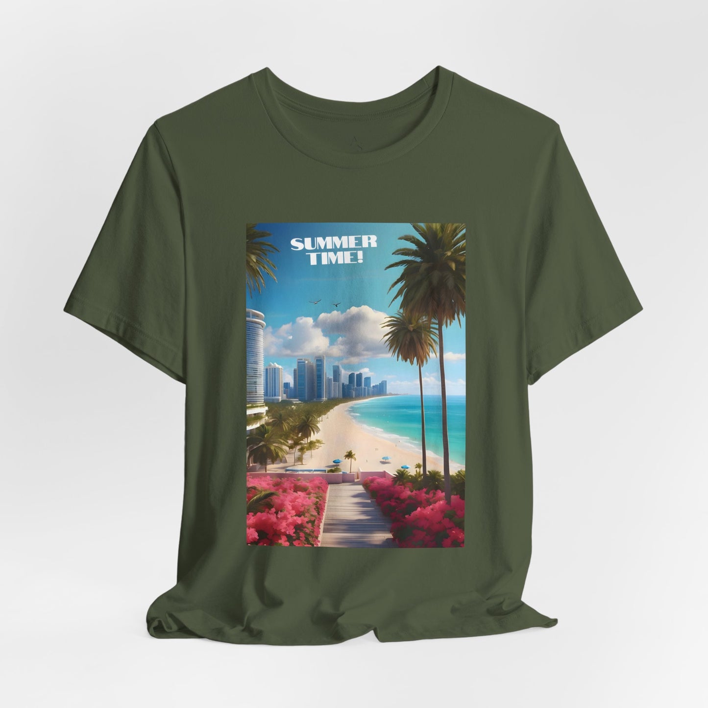 Summer Time Jersey Short Sleeve Tee