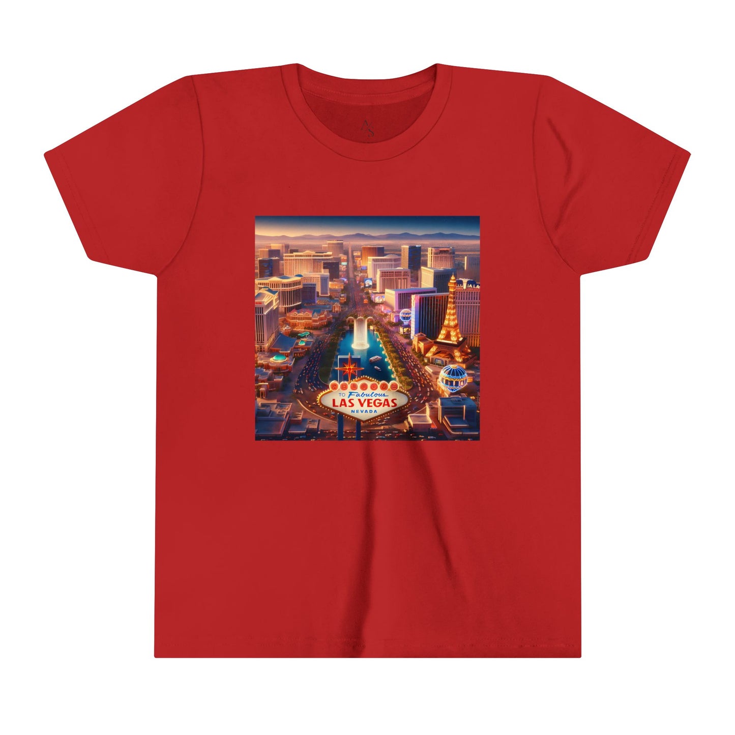 Las Vegas Sunset Disney Pixar Style Youth Short Sleeve Tee