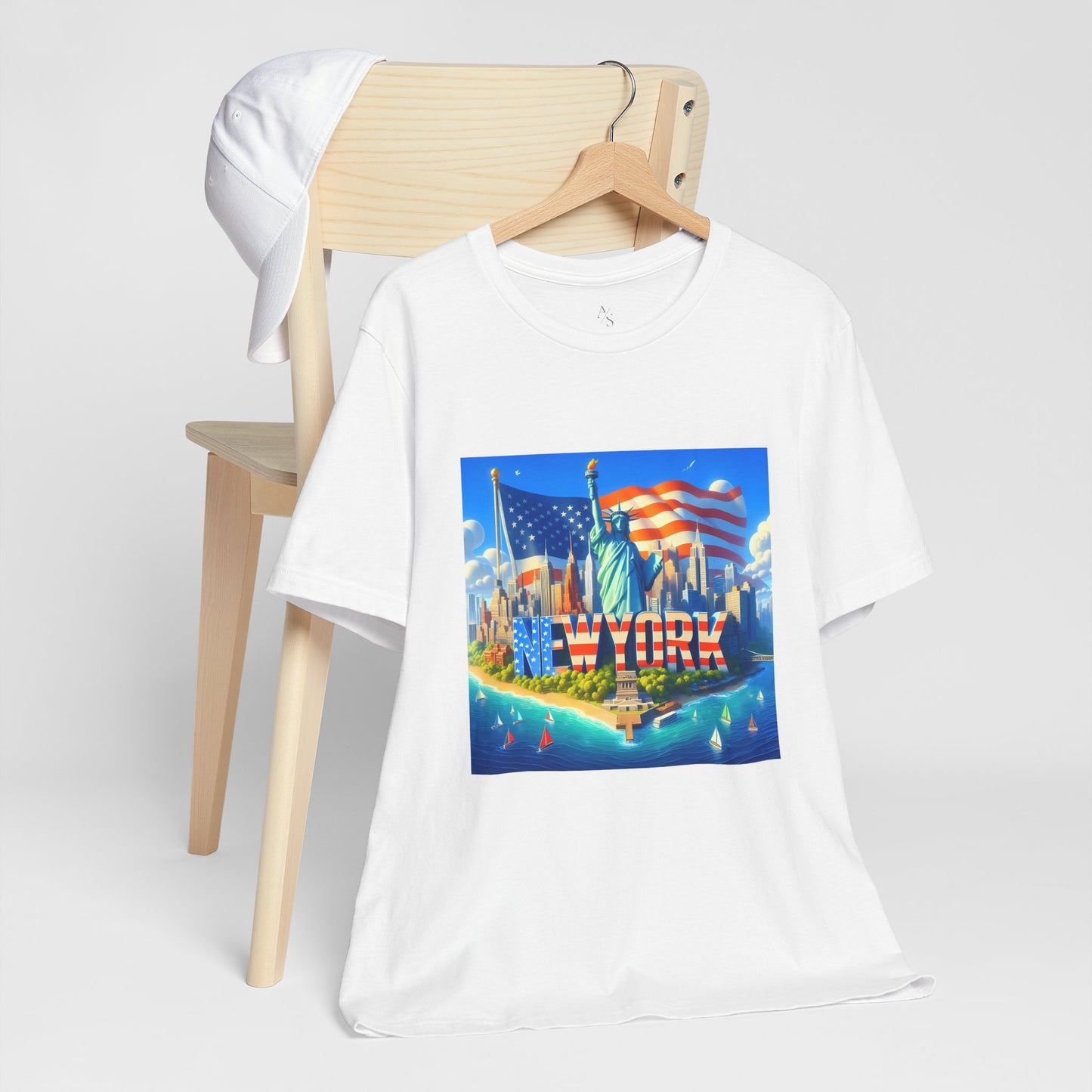 NY Disney Pixar Style Jersey Short Sleeve Tee