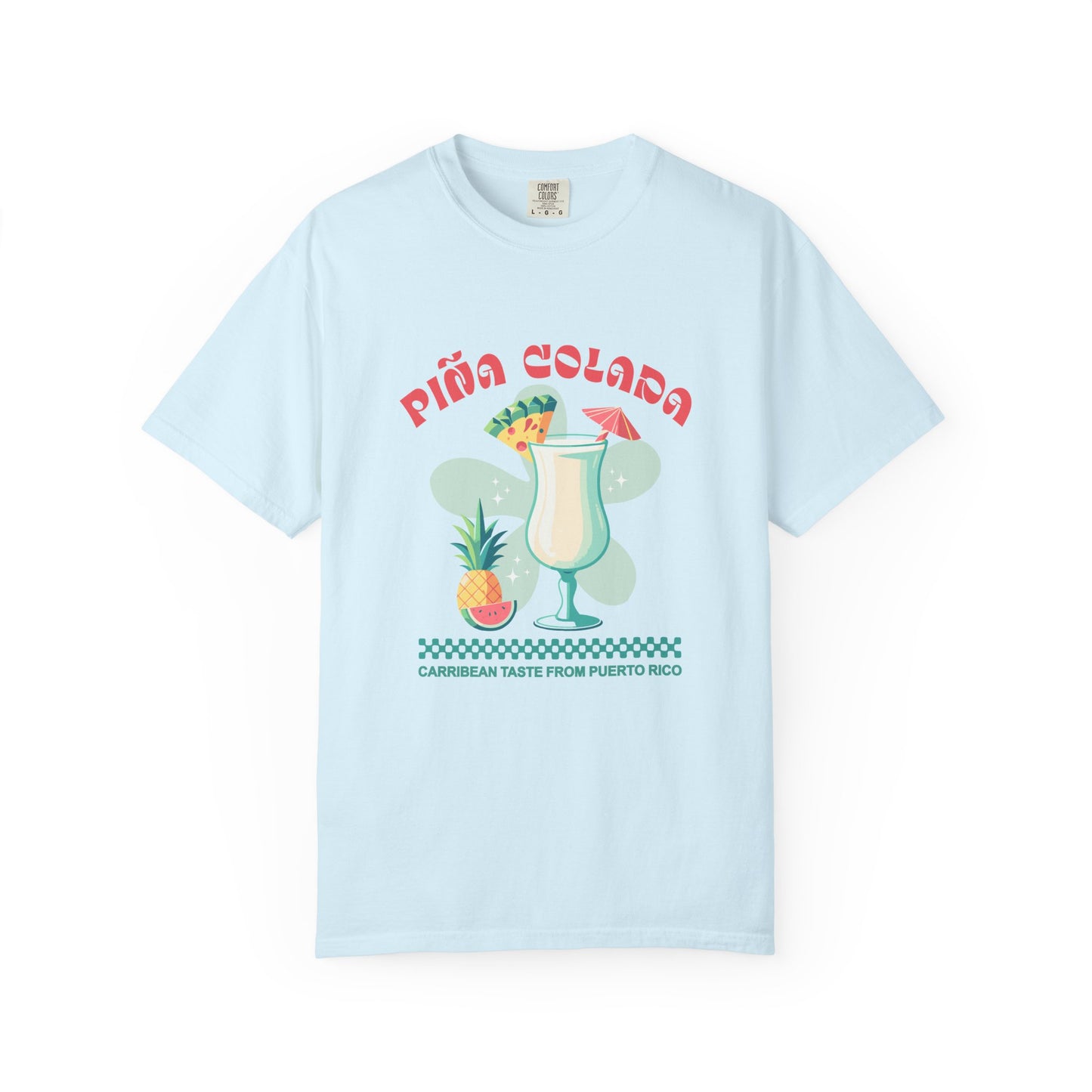 Pina Colada Caribbean Coctail Puerto Rico Graphic T-Shirt