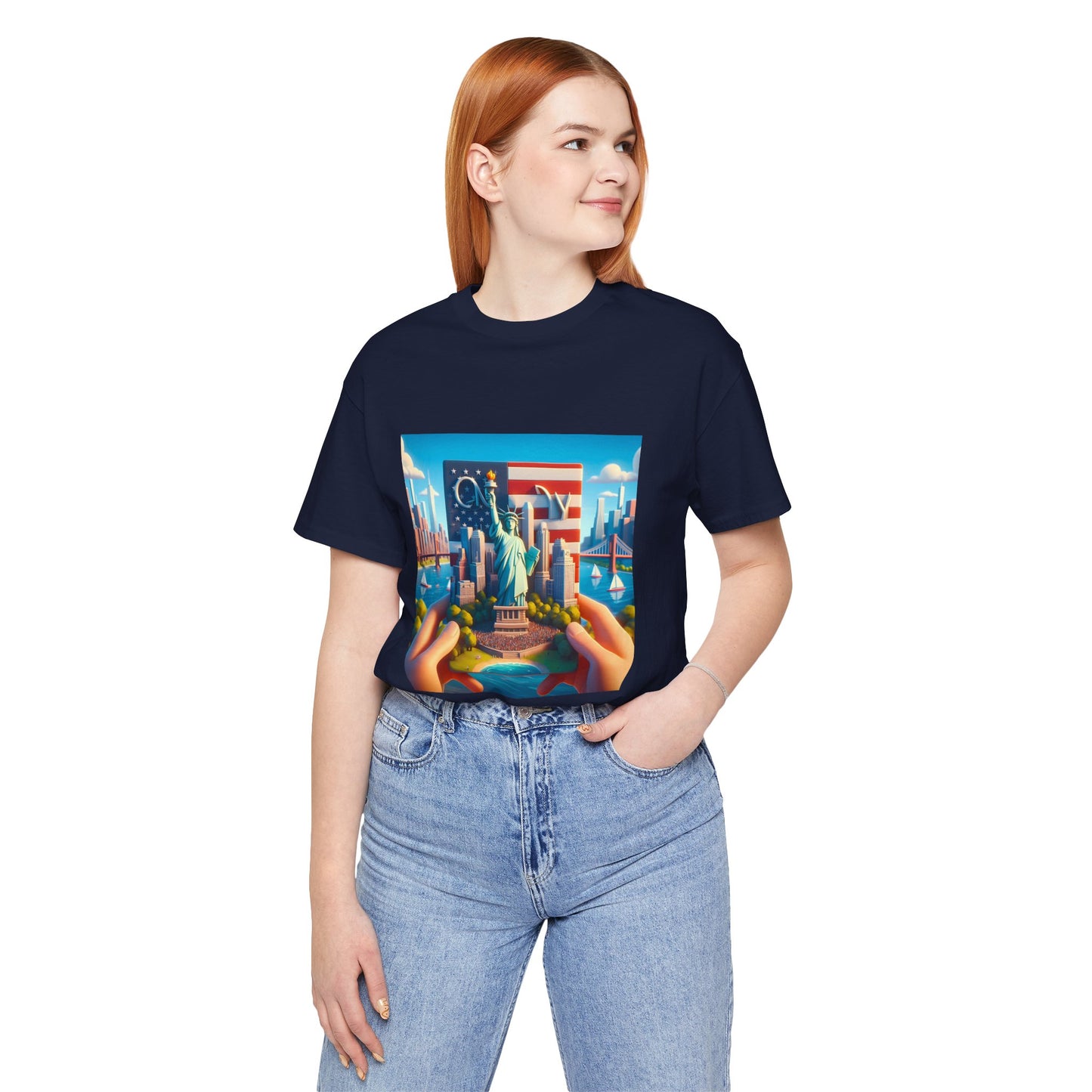 NY Disney Pixar Style Jersey Short Sleeve Tee