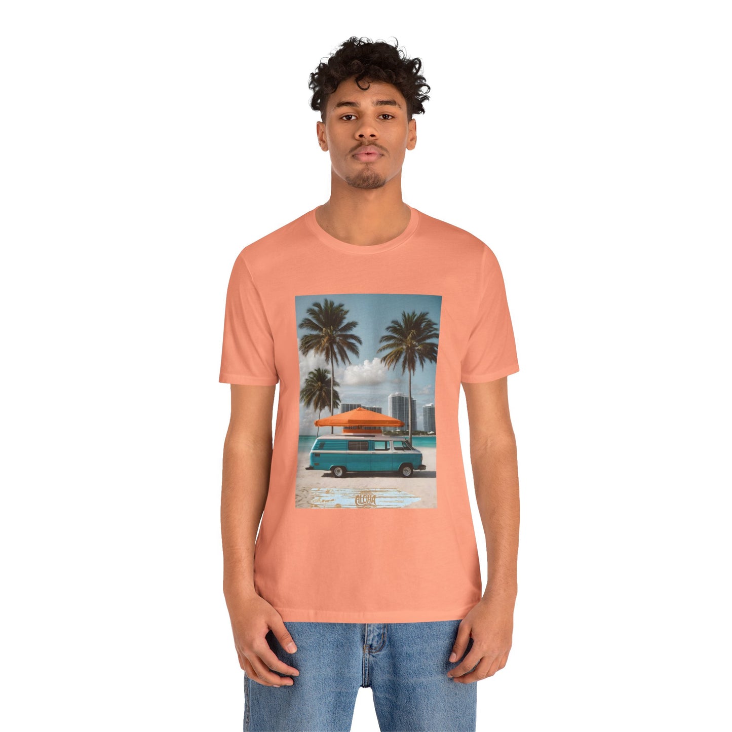 Vintage Van Miami Beach Jersey Short Sleeve Tee