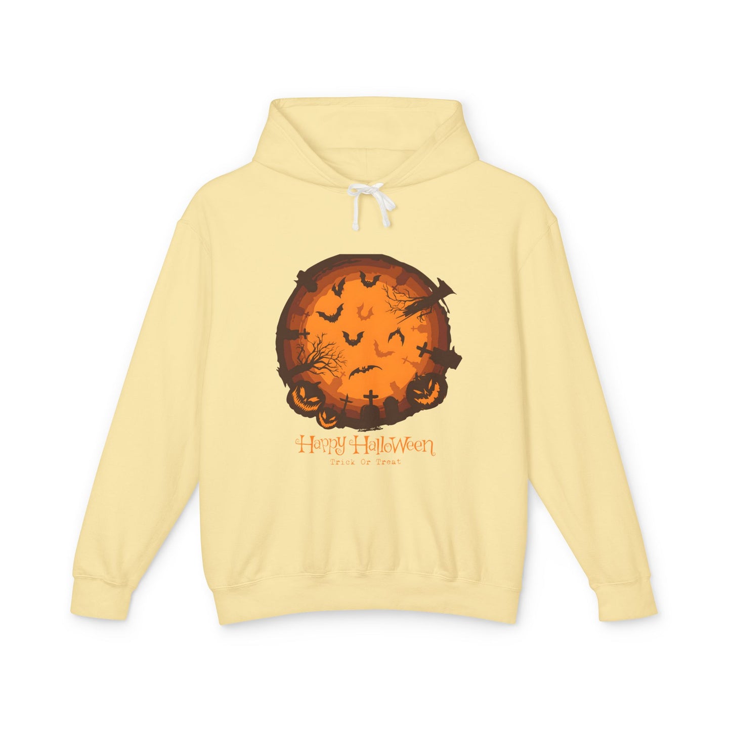 Happy Halloween Lightweight Hooded Sweatshirt