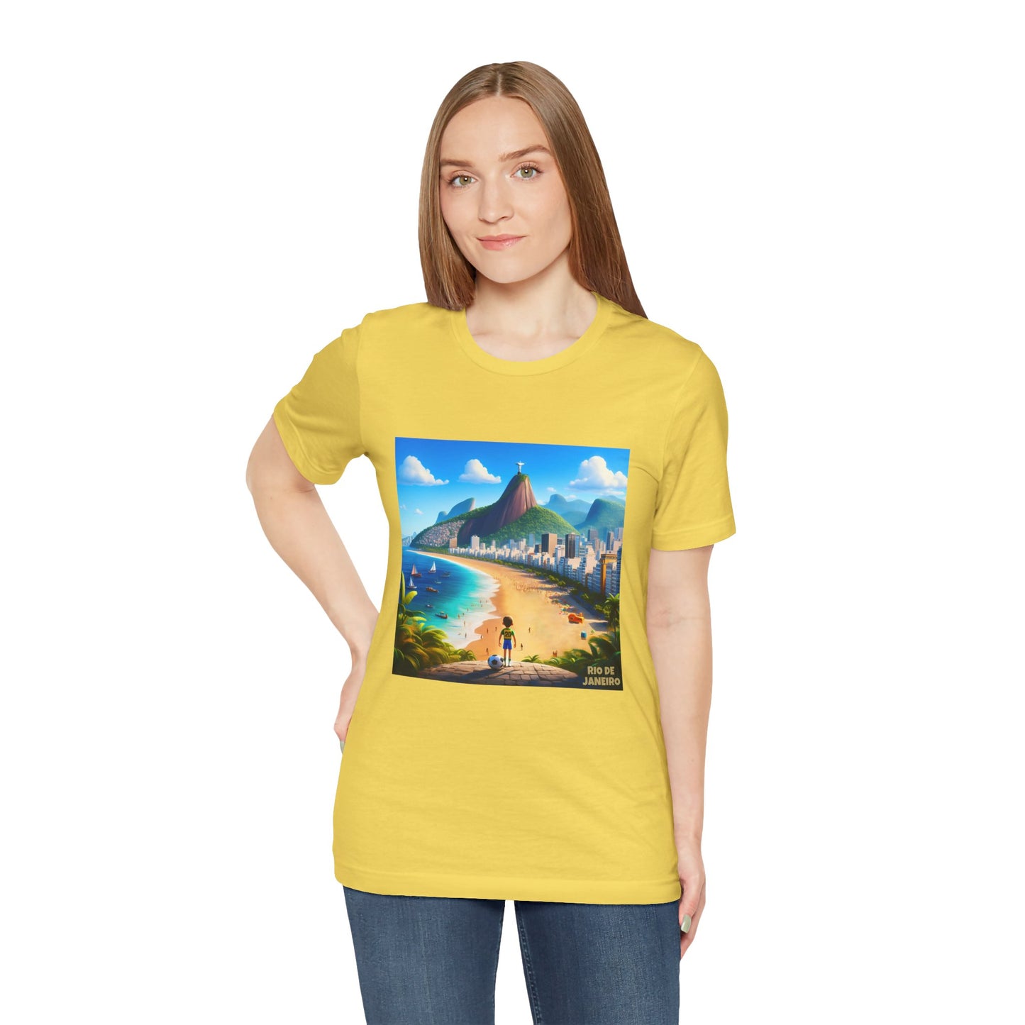 Rio De Janeiro Disney Pixar Style Jersey Short Sleeve Tee