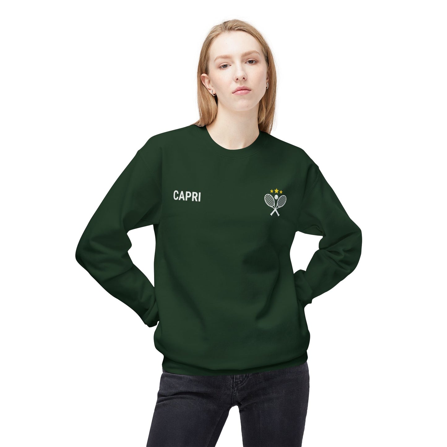 Capri Tennis & Yacht Club Vintage Graphic Sweatshirt