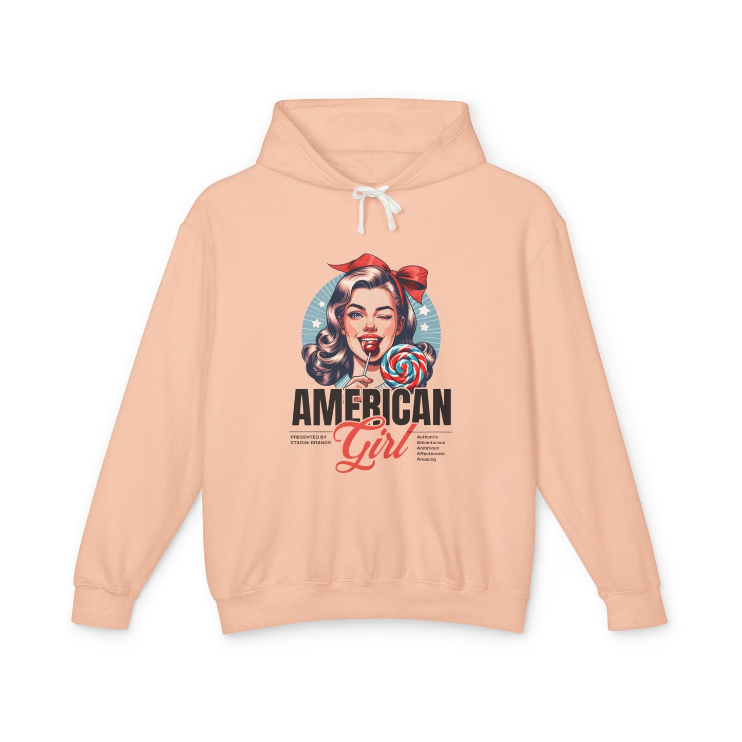 American Girl Retro Graphic Hoodie