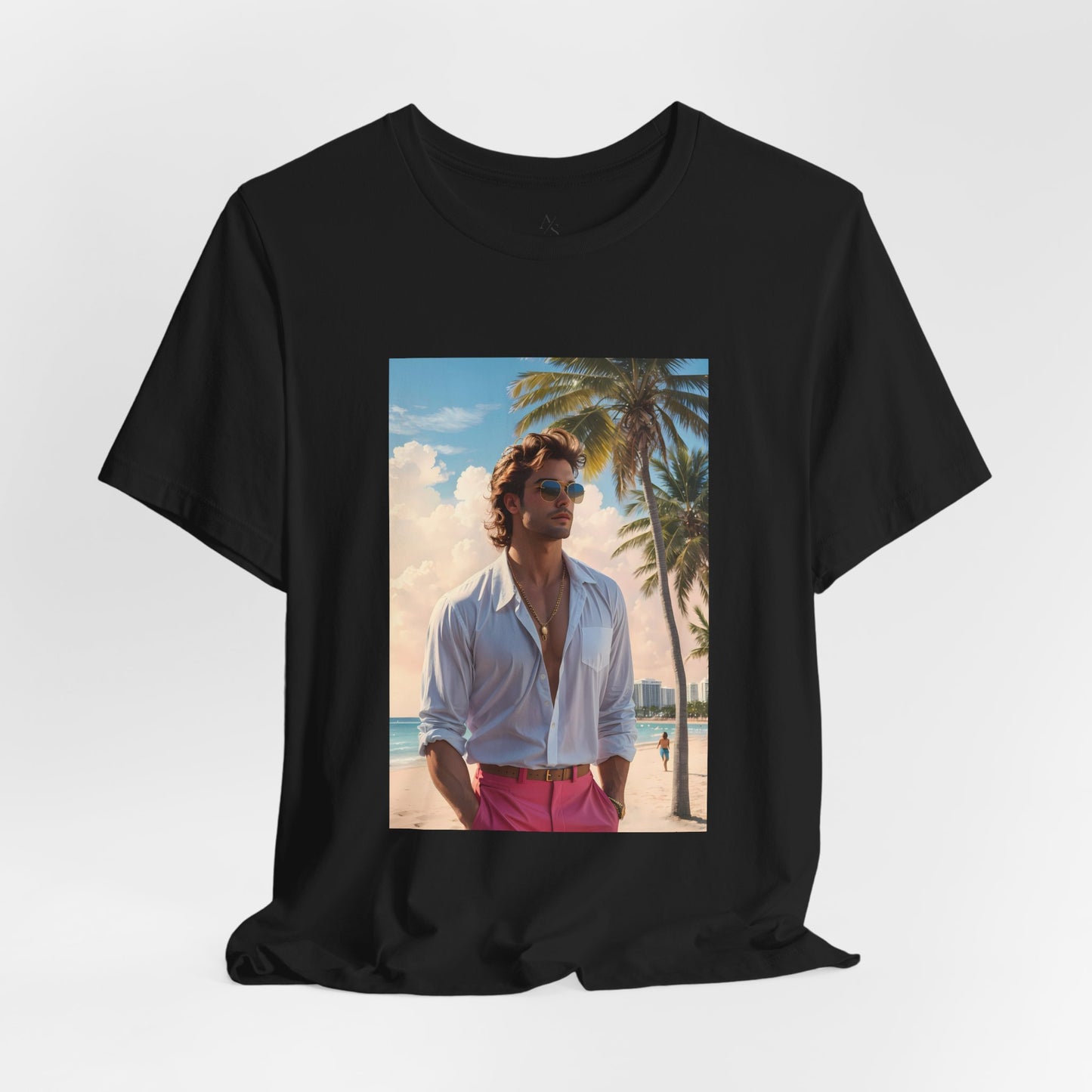 Man On The Beach Jersey Short Sleeve Tee