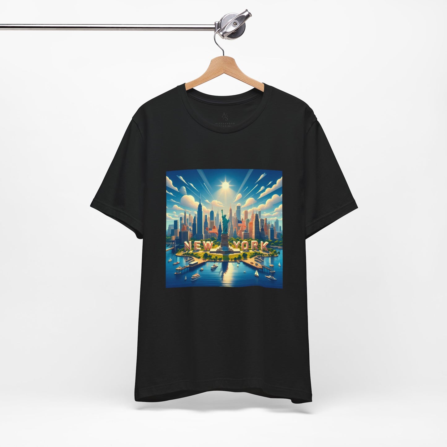 NY Disney Pixar Style Jersey Short Sleeve Tee