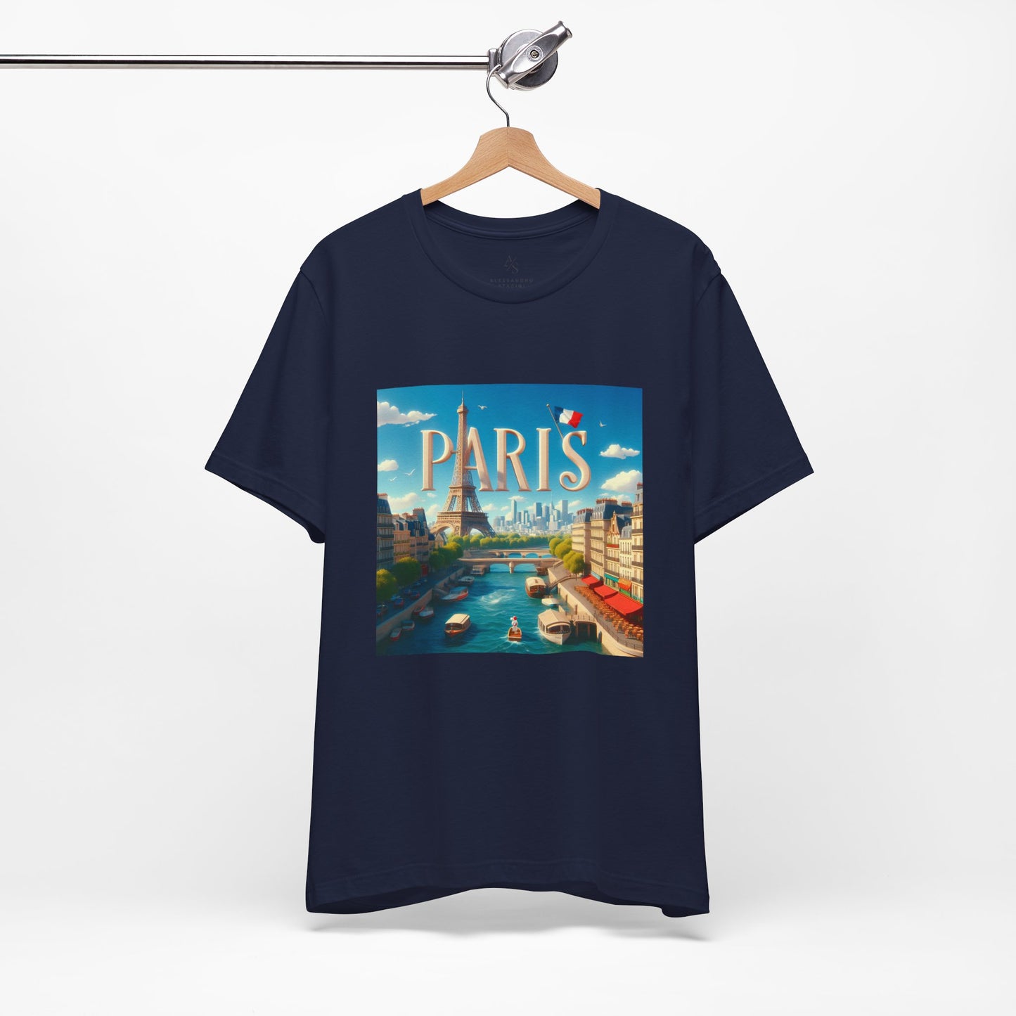 Paris Disney Pixar Style Jersey Short Sleeve Tee