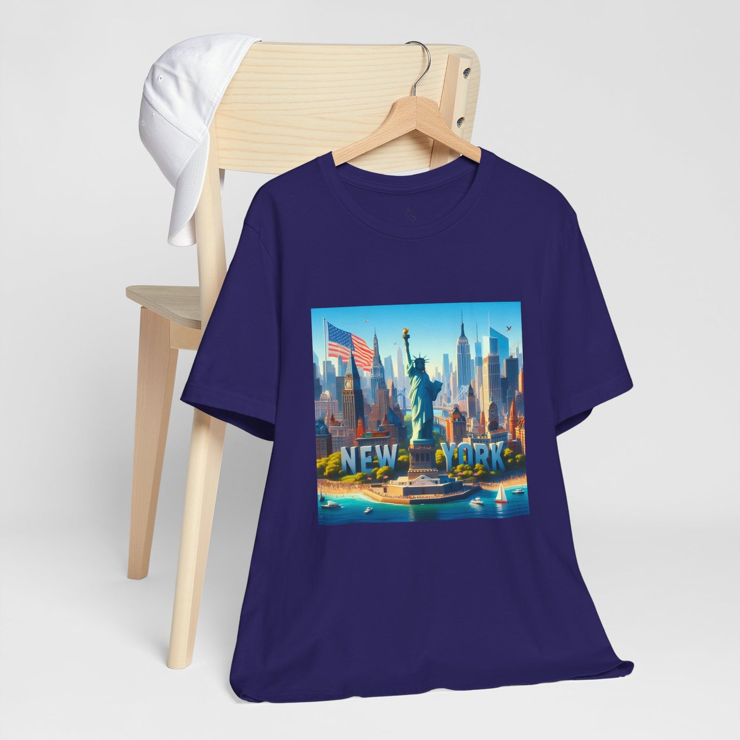 NY Disney Pixar Style Jersey Short Sleeve Tee