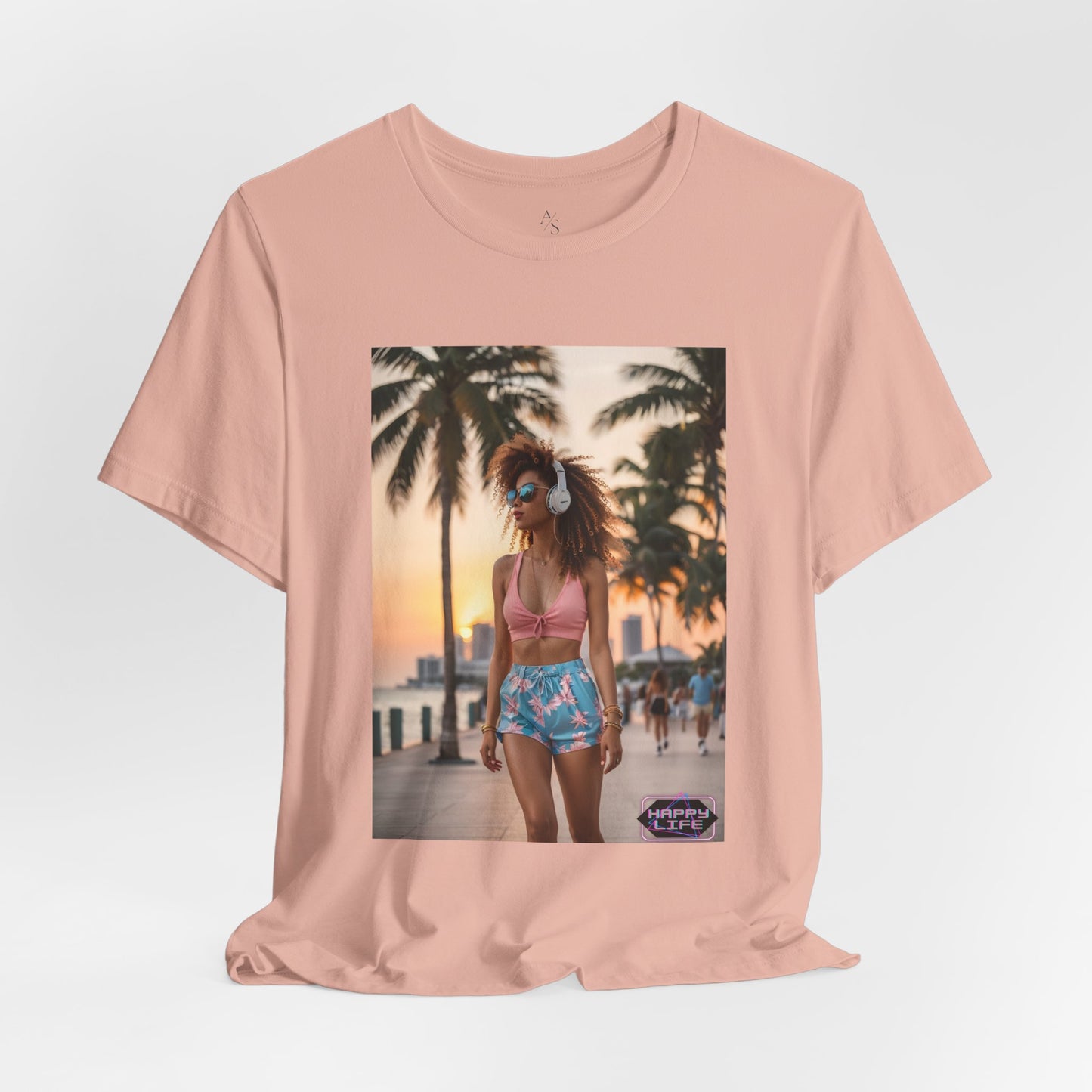 Happy Life Jersey Short Sleeve Tee