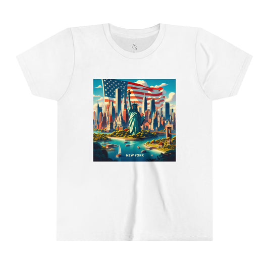 New York Disney Pixar Style Youth Short Sleeve Tee