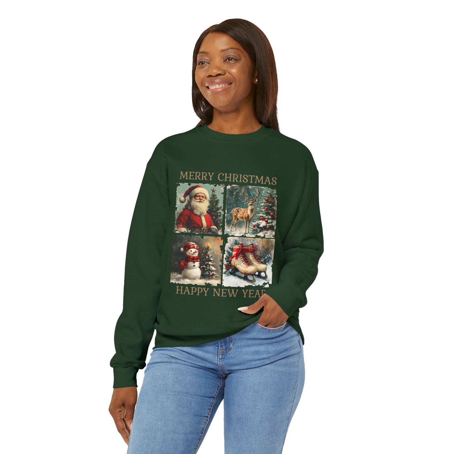 Retro Christmas Softstyle Sweatshirt