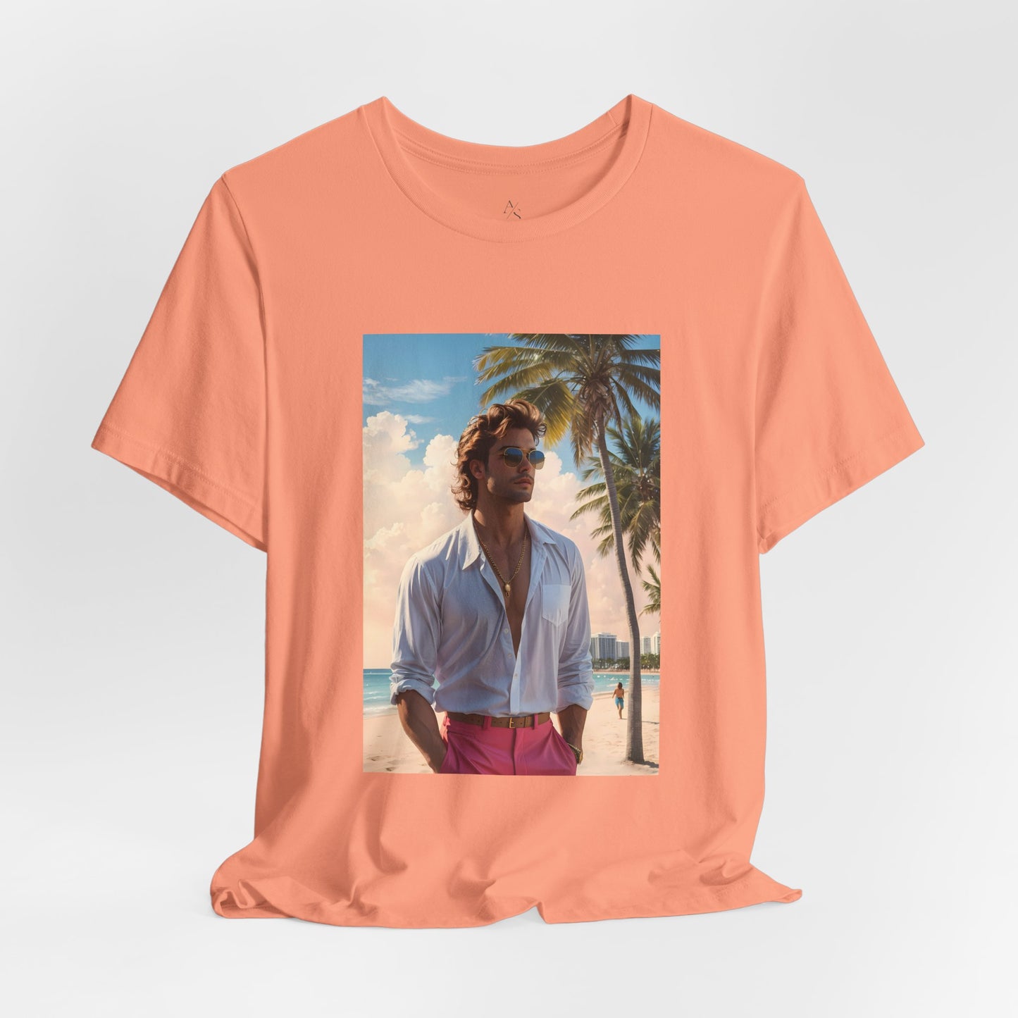 Man On The Beach Jersey Short Sleeve Tee