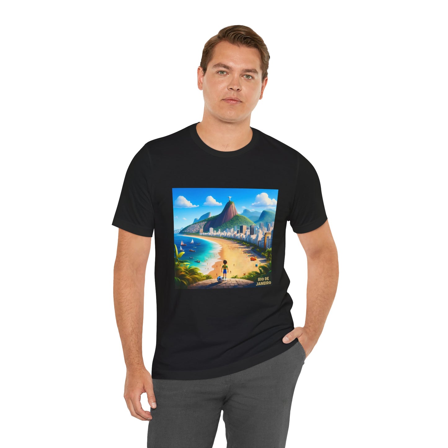 Rio De Janeiro Disney Pixar Style Jersey Short Sleeve Tee