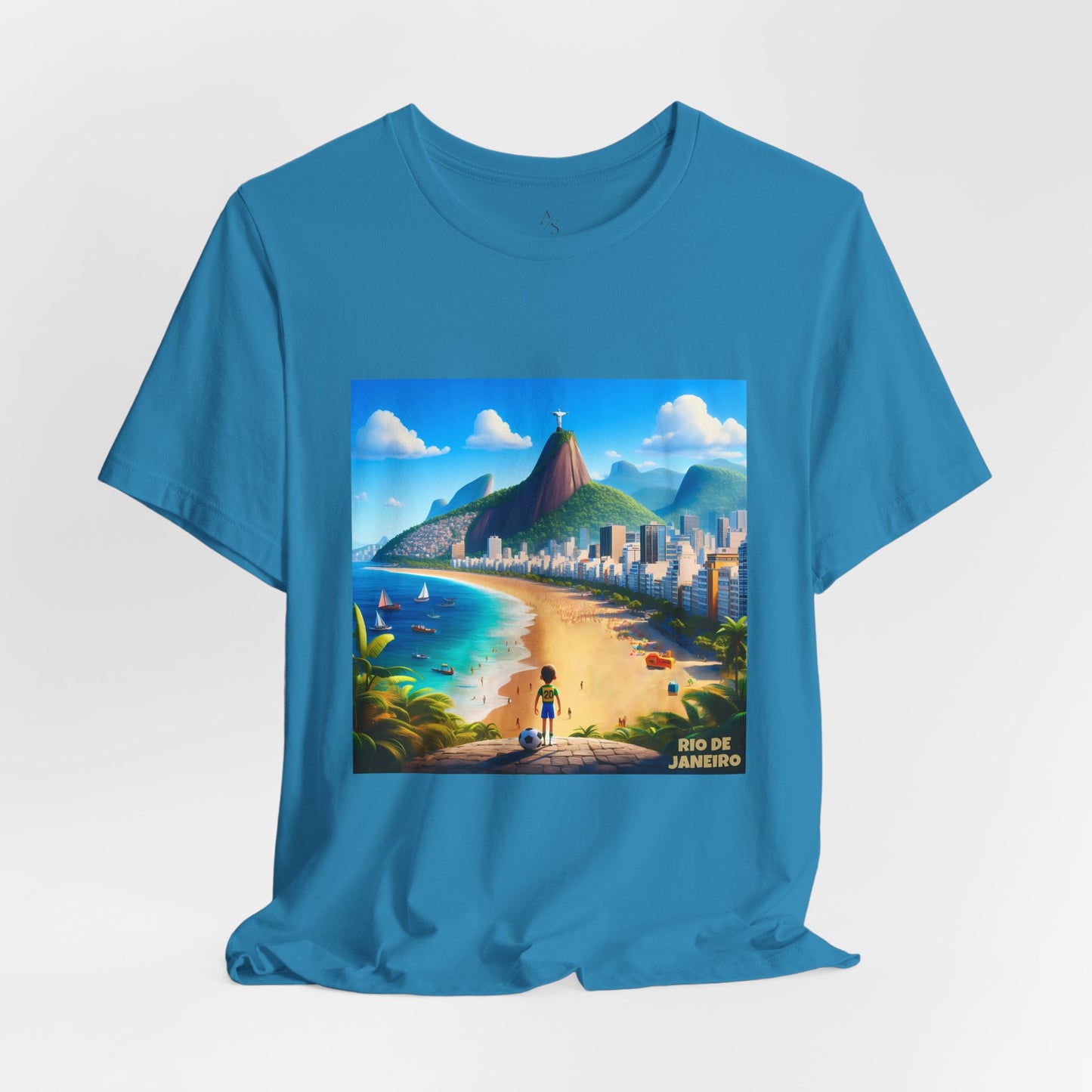 Rio De Janeiro Disney Pixar Style Jersey Short Sleeve Tee