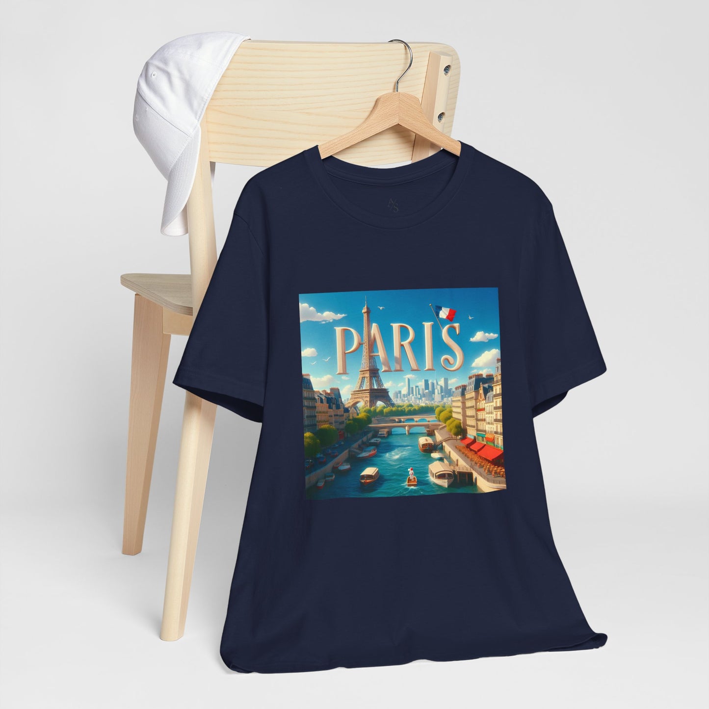 Paris Disney Pixar Style Jersey Short Sleeve Tee