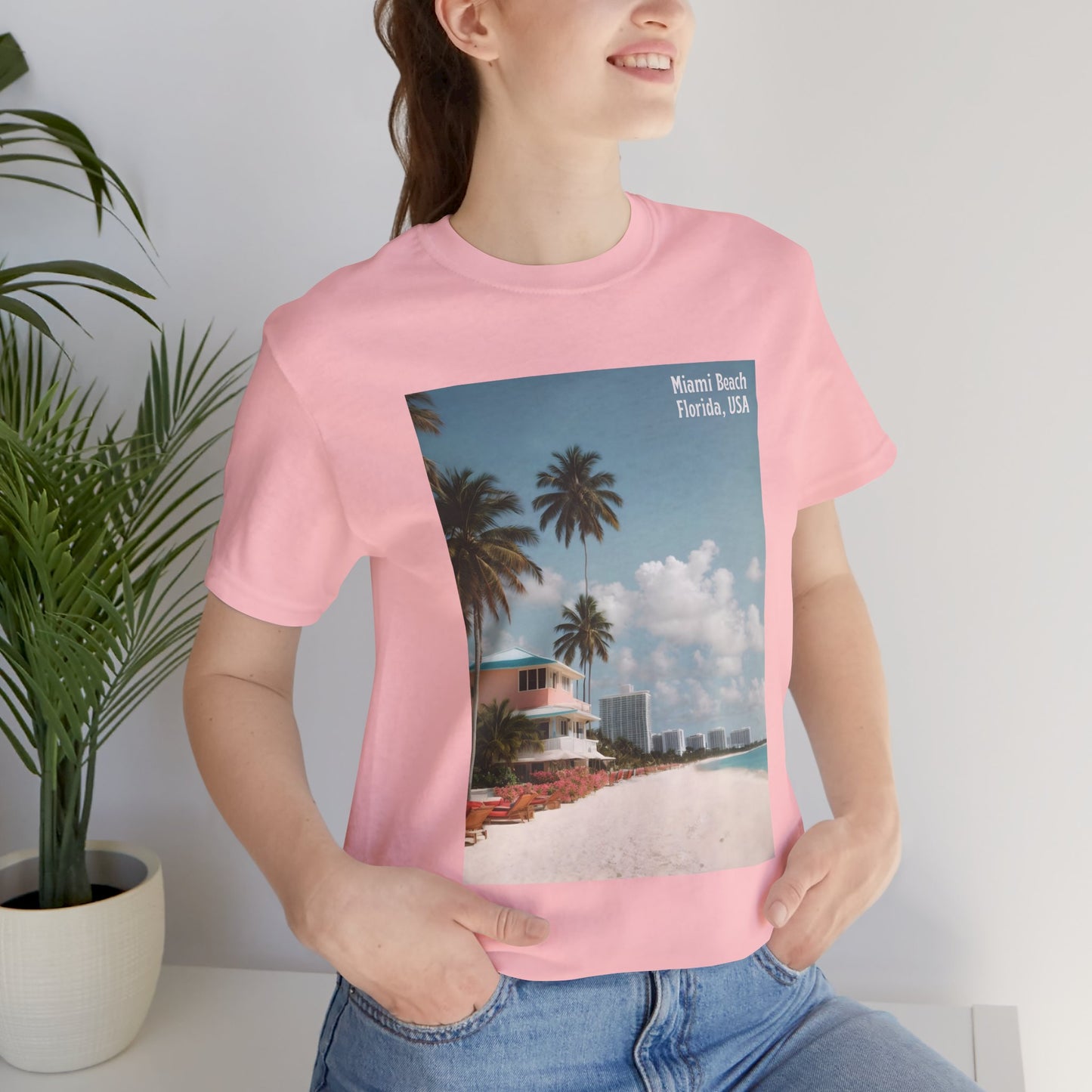 Miami Beach Jersey Short Sleeve Tee