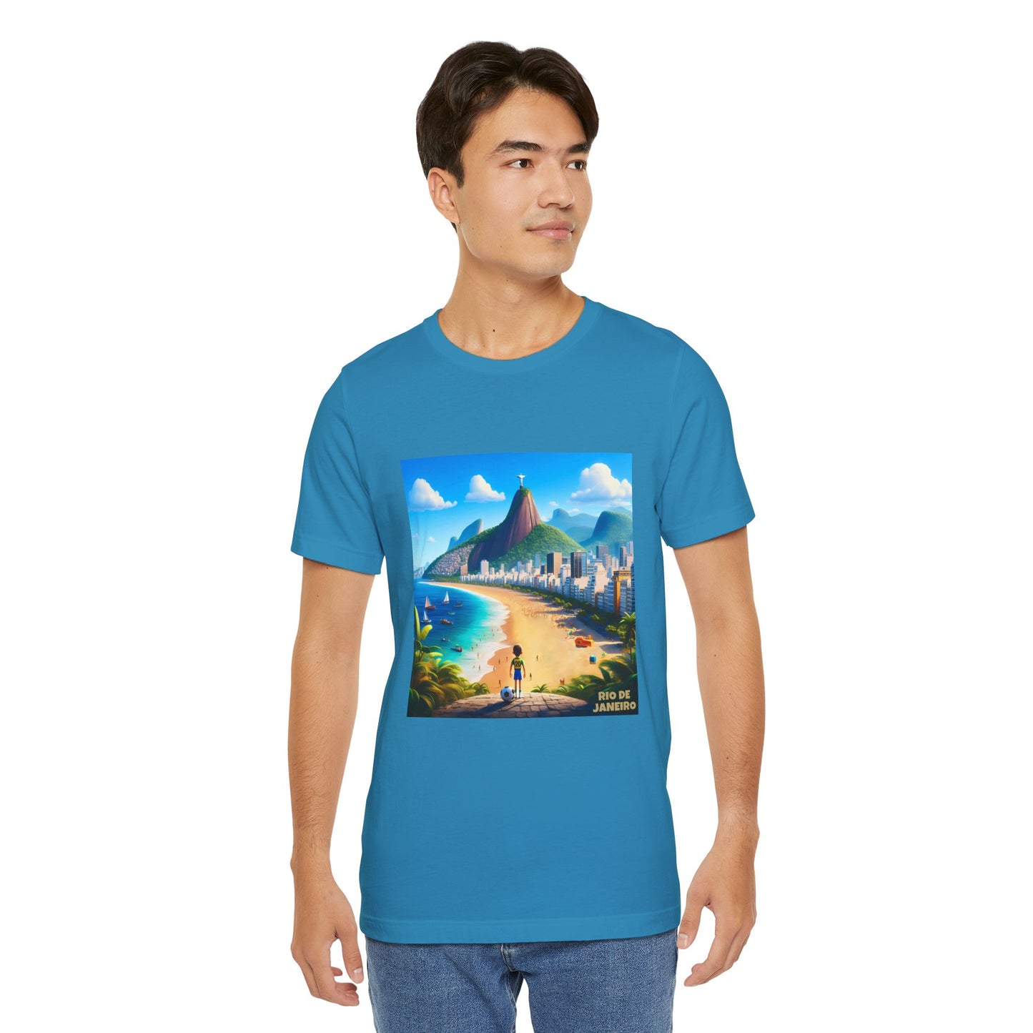 Rio De Janeiro Disney Pixar Style Jersey Short Sleeve Tee