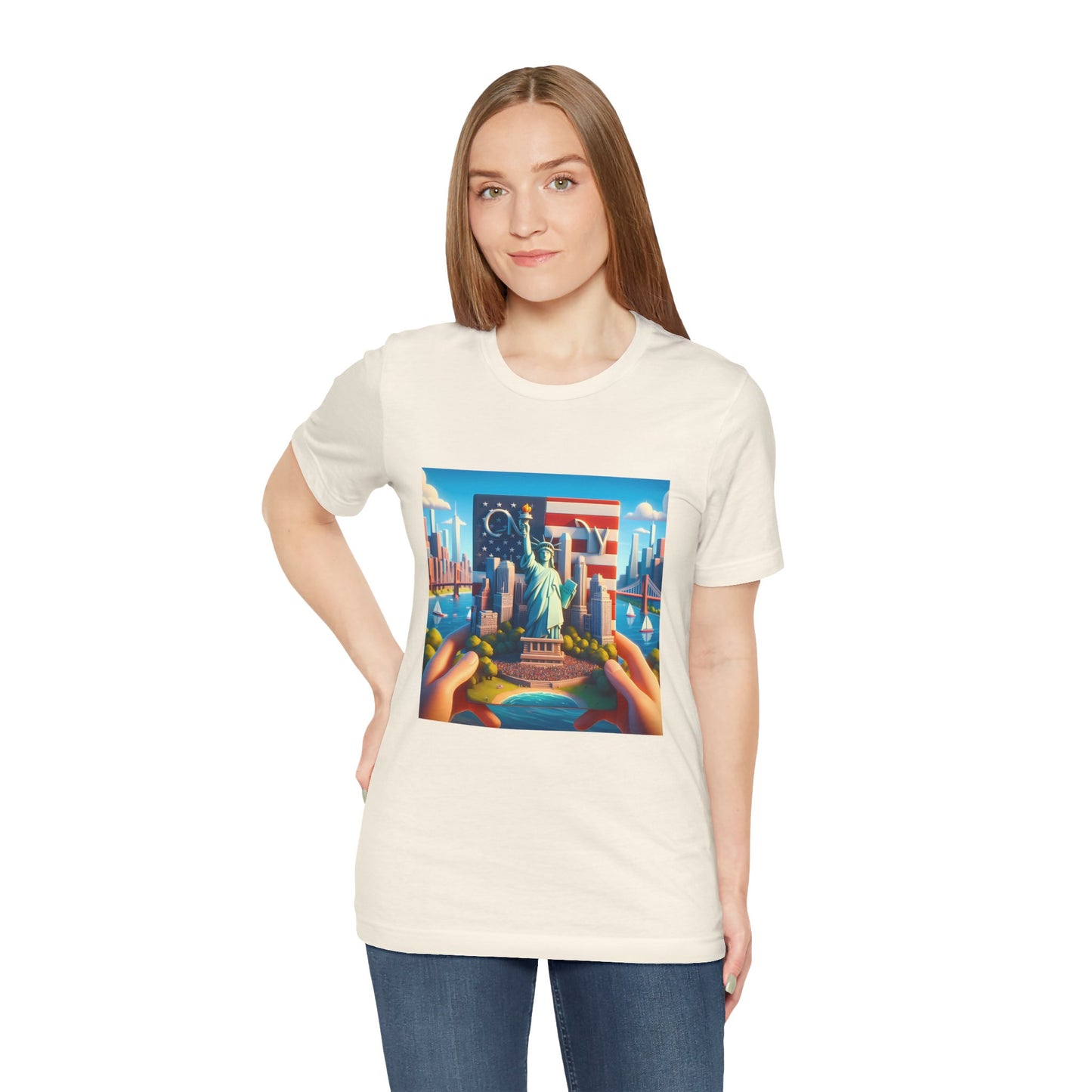 NY Disney Pixar Style Jersey Short Sleeve Tee